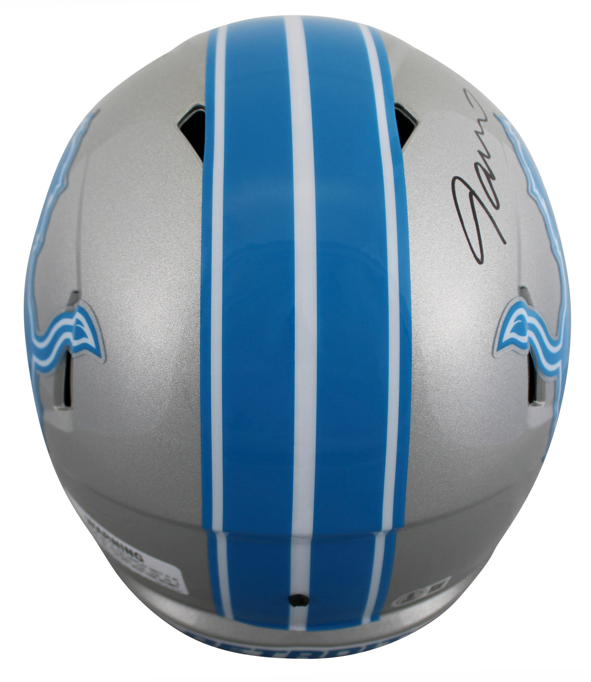 Lions Jameson Williams Signed 2024 Full Size Speed Rep Helmet BAS Witnessed