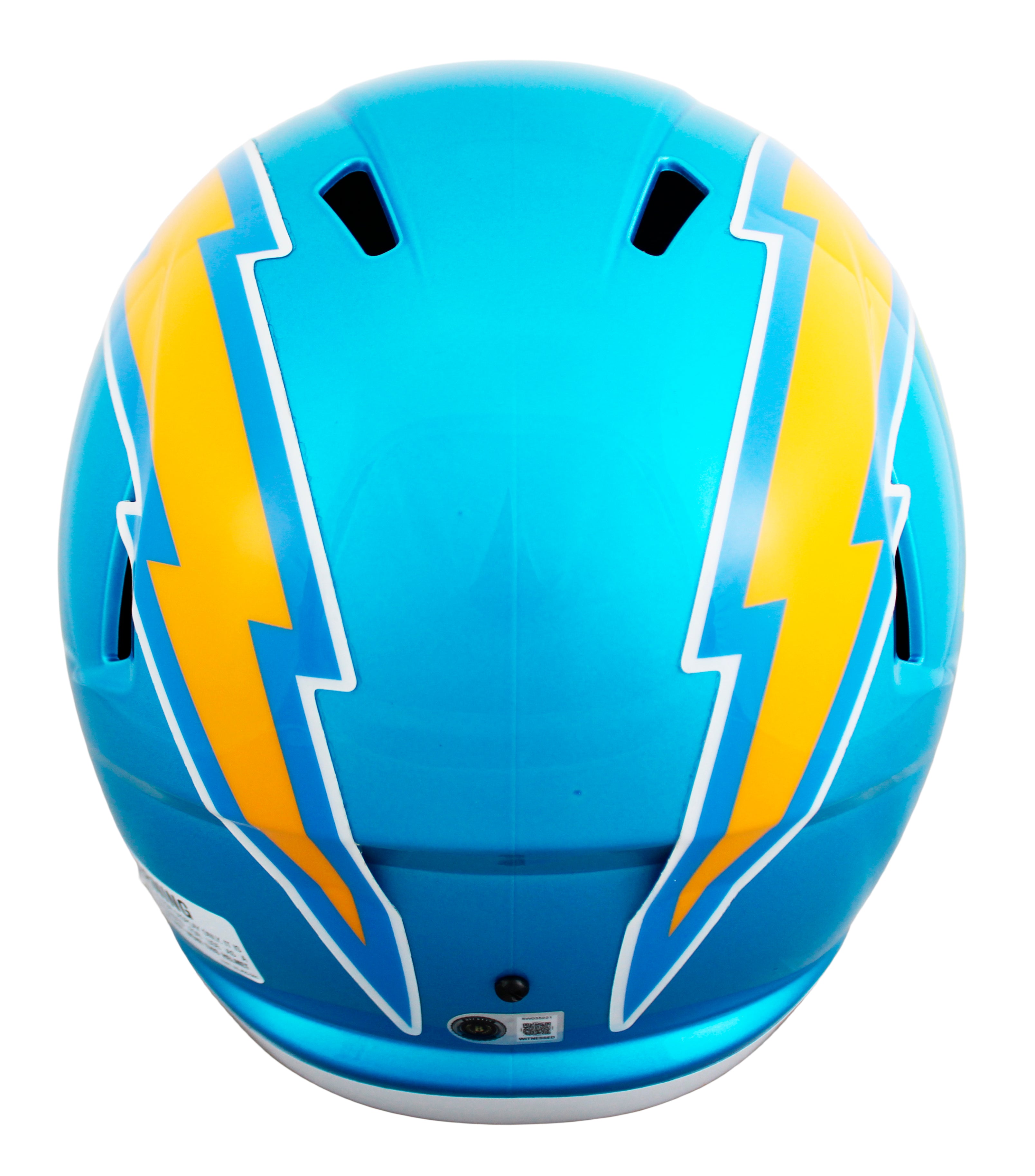 Chargers Antonio Gates Signed Flash Full Size Speed Rep Helmet BAS Witnessed