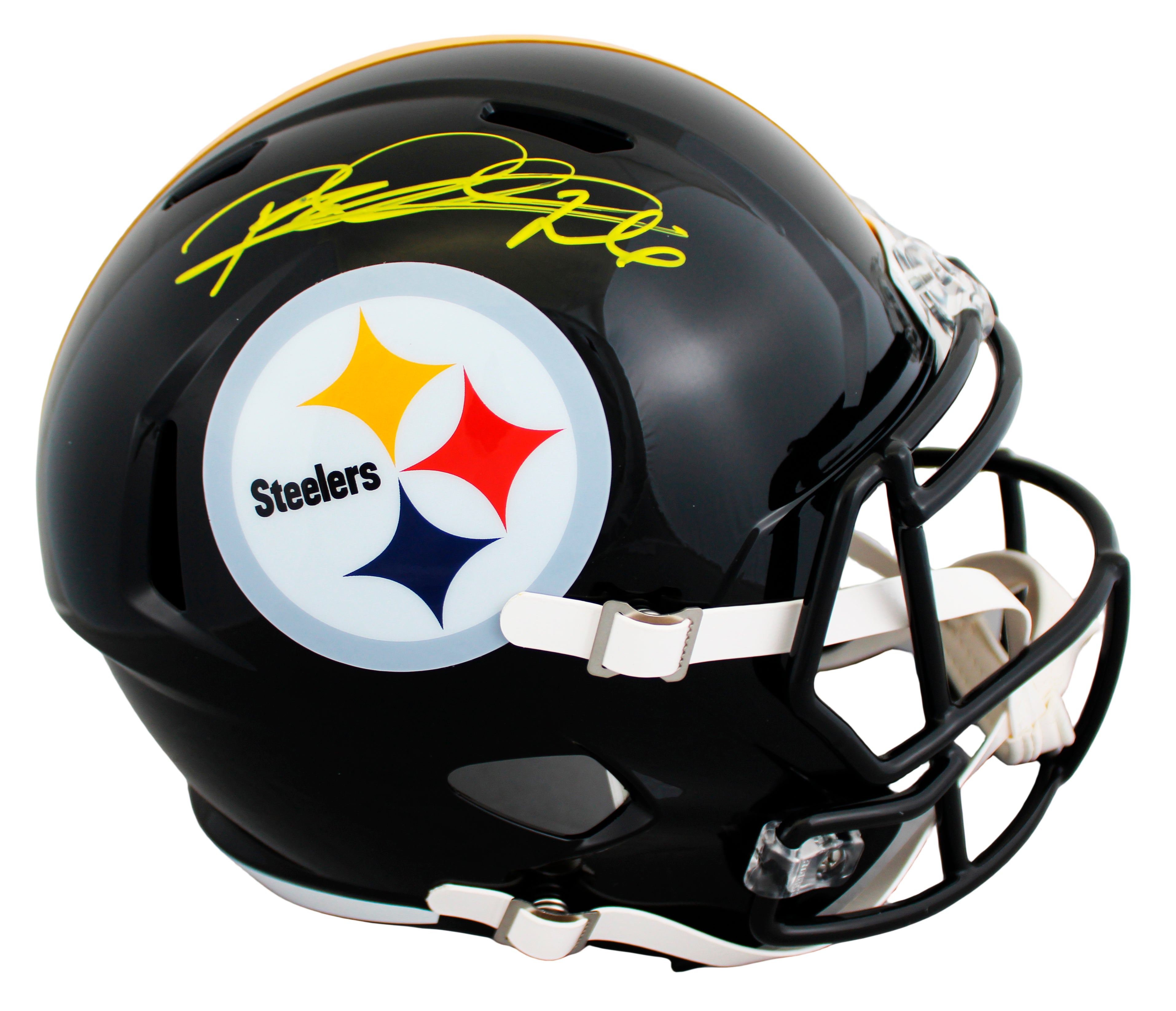 Steelers Rod Woodson Signed Full Size Speed Rep Helmet W/ Case BAS Witnessed