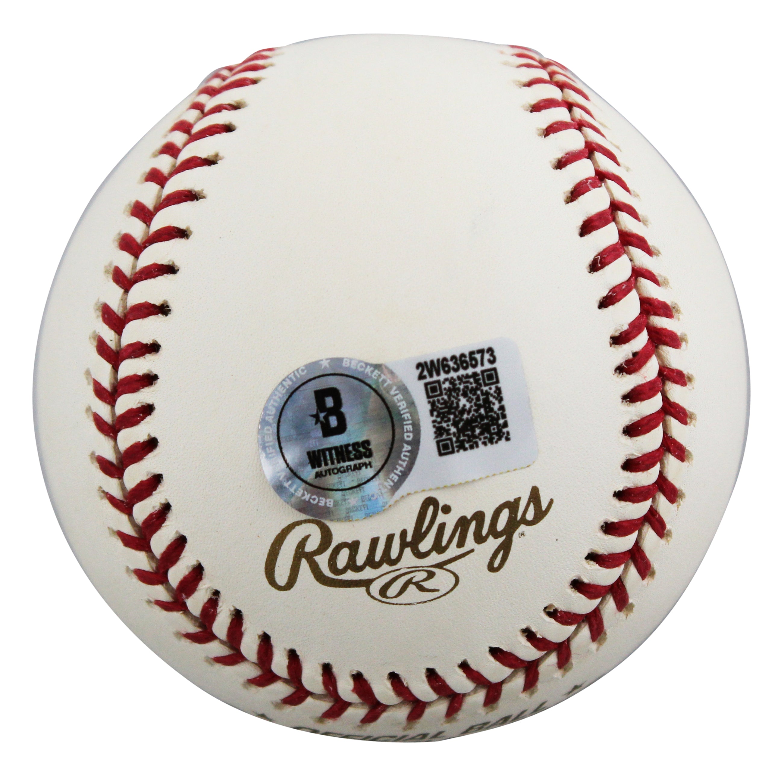 D-Backs Luis Gonzalez "2x Insc" Signed 2001 WS Logo Baseball BAS #2W636573