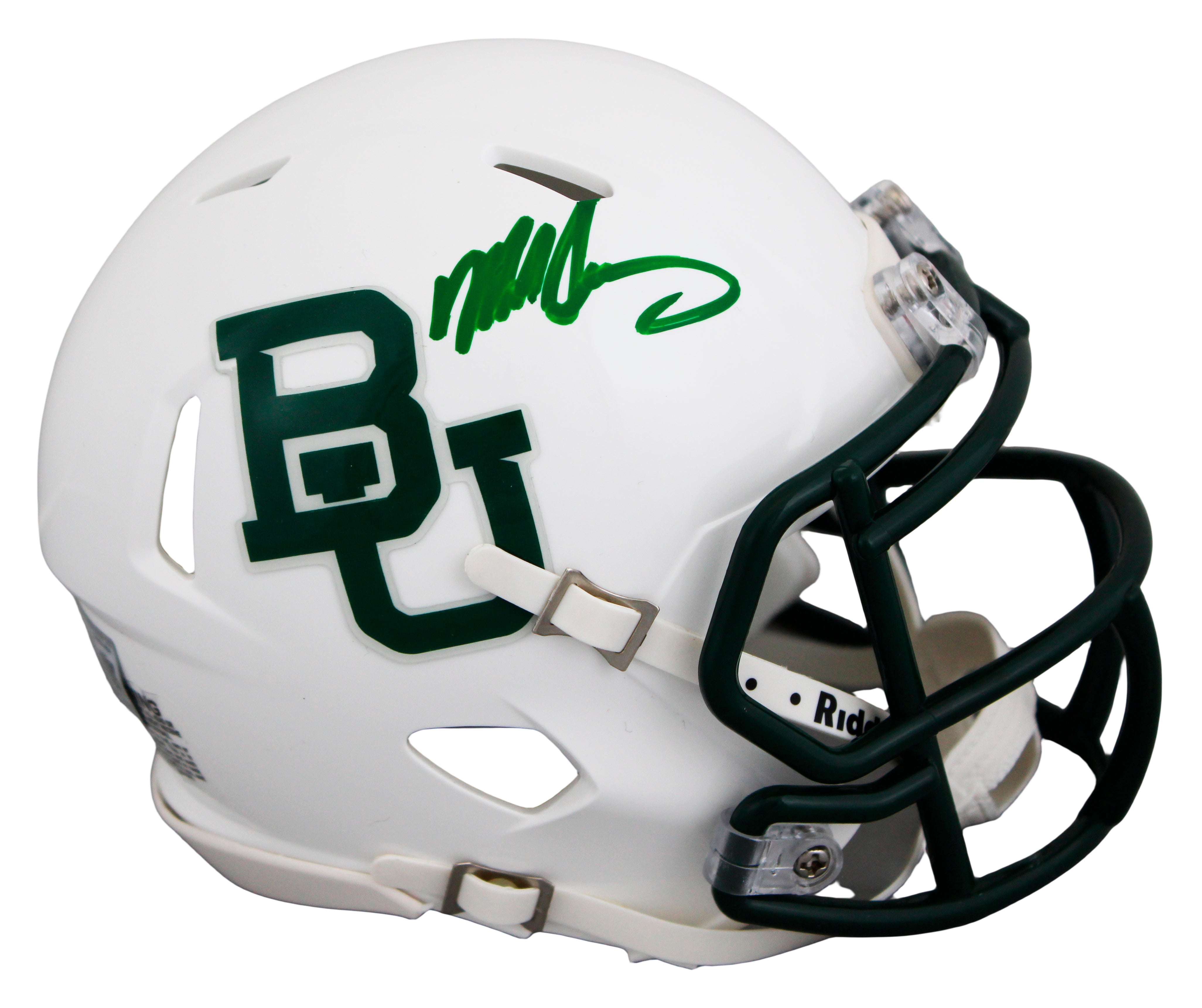 Baylor Mike Singletary Authentic Signed Speed Mini Helmet BAS Witnessed