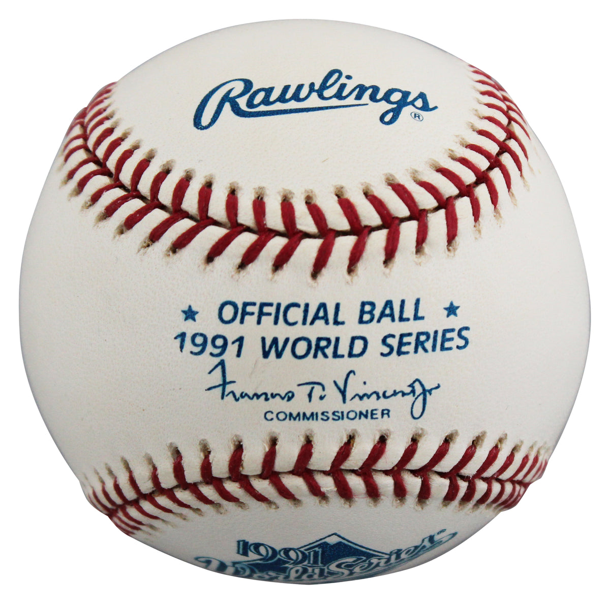 1991 World Series Logo Rawlings Baseball Un-signed