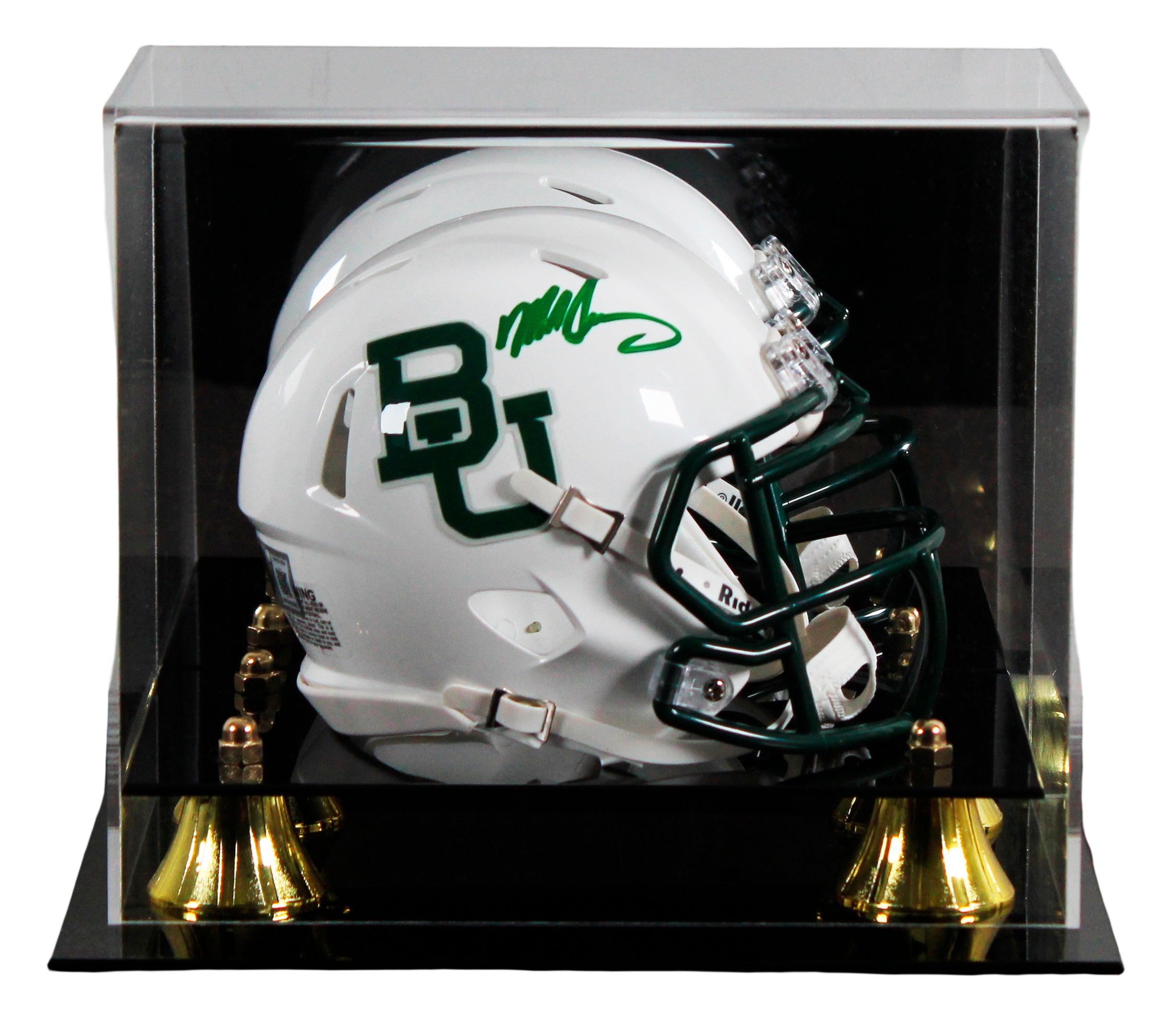 Baylor Mike Singletary Authentic Signed Speed Mini Helmet W/ Case BAS Witnessed