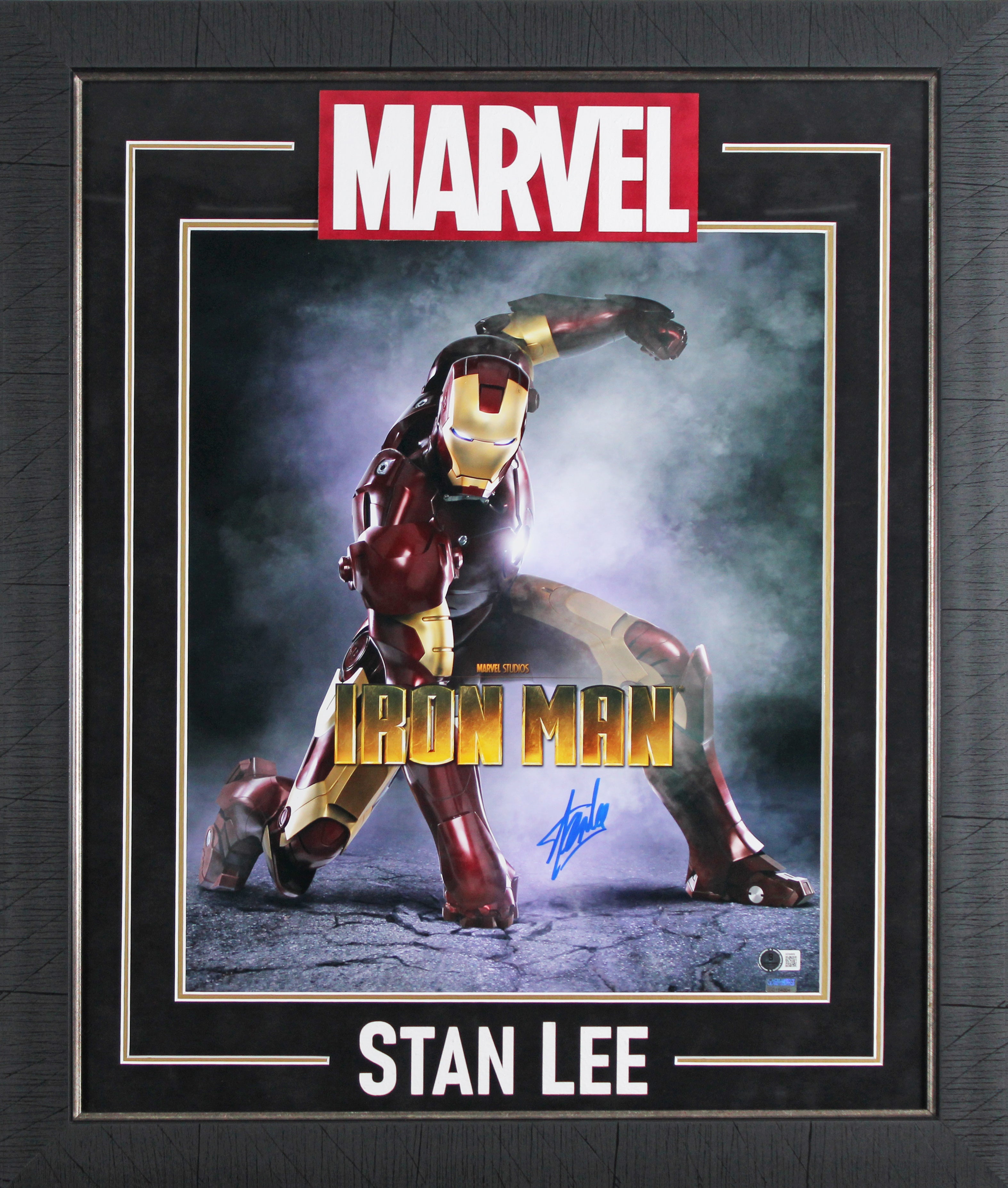 Stan Lee Iron Man Authentic Signed 16x20 Framed Vertical Photo Autographed BAS