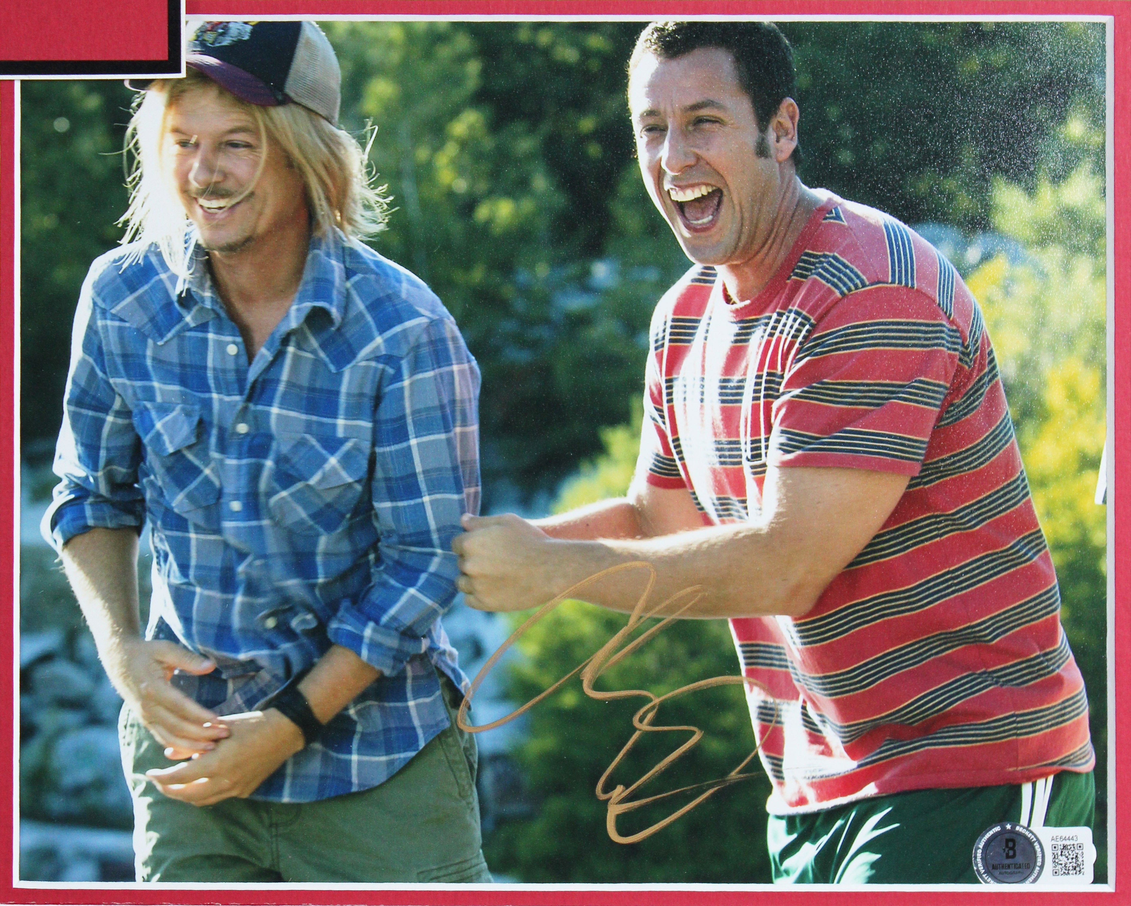Adam Sandler & David Spade Grown Ups Authentic Signed Framed Display BAS