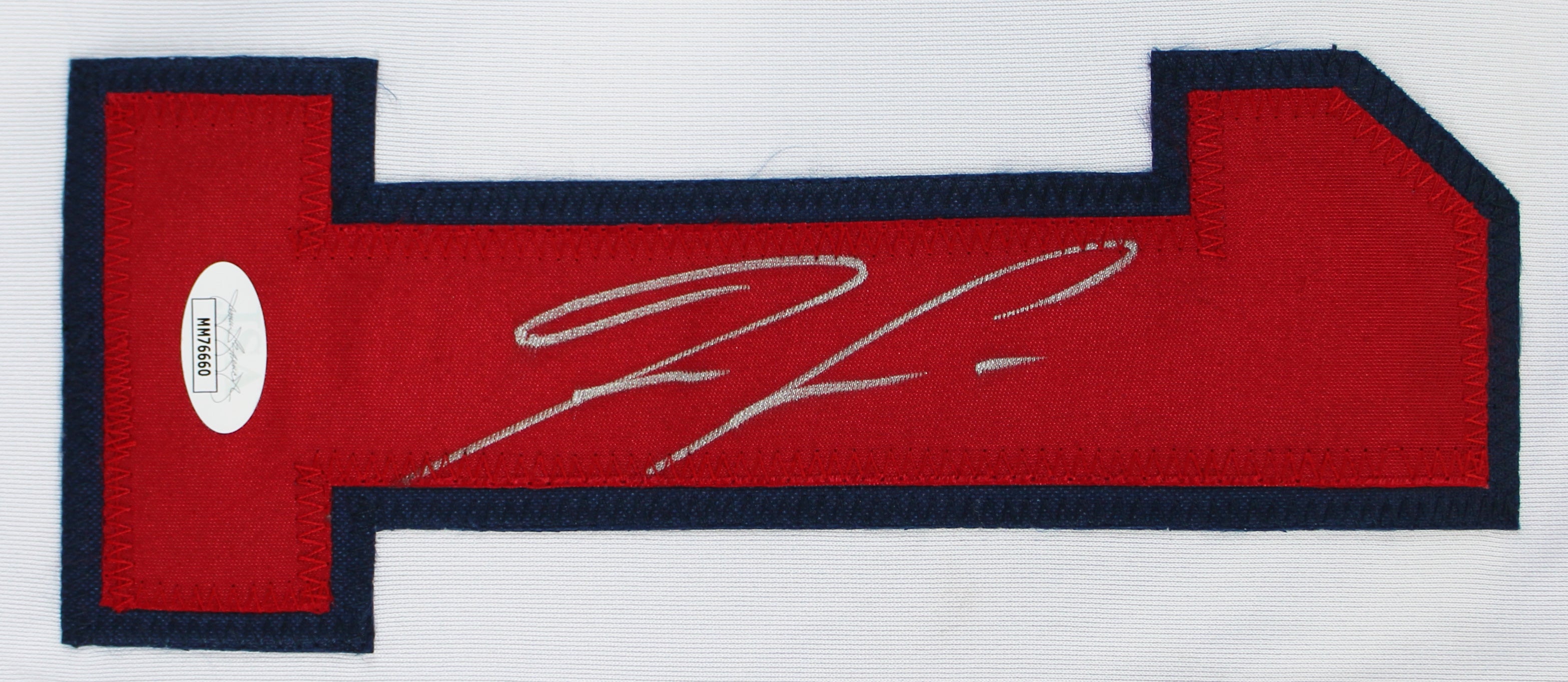 Ronald Acuna Jr. Authentic Signed White Pro Style Framed Jersey Autographed JSA