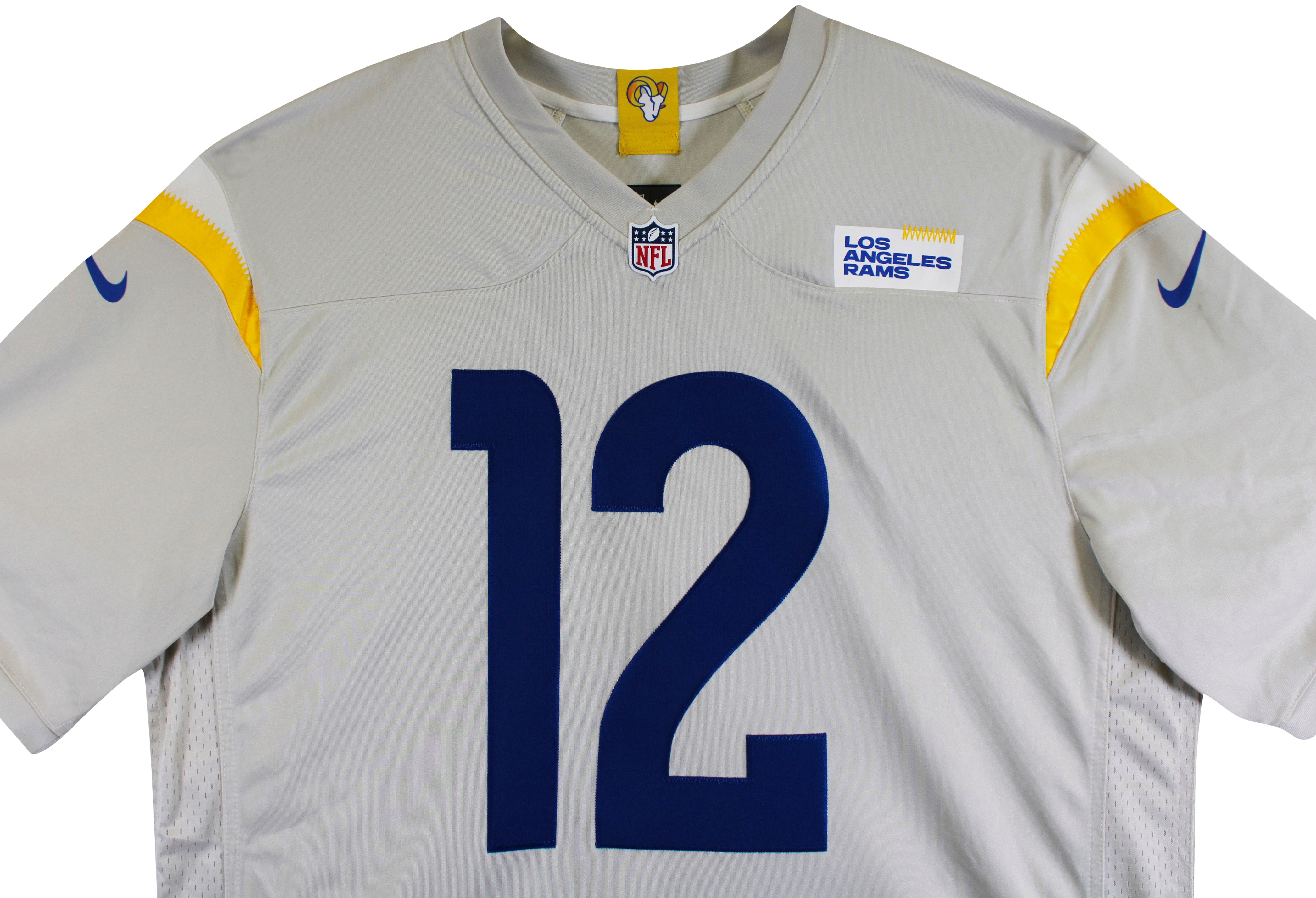 Rams Puka Nacua Authentic Signed Bone Nike Limited Jersey Autographed Fanatics