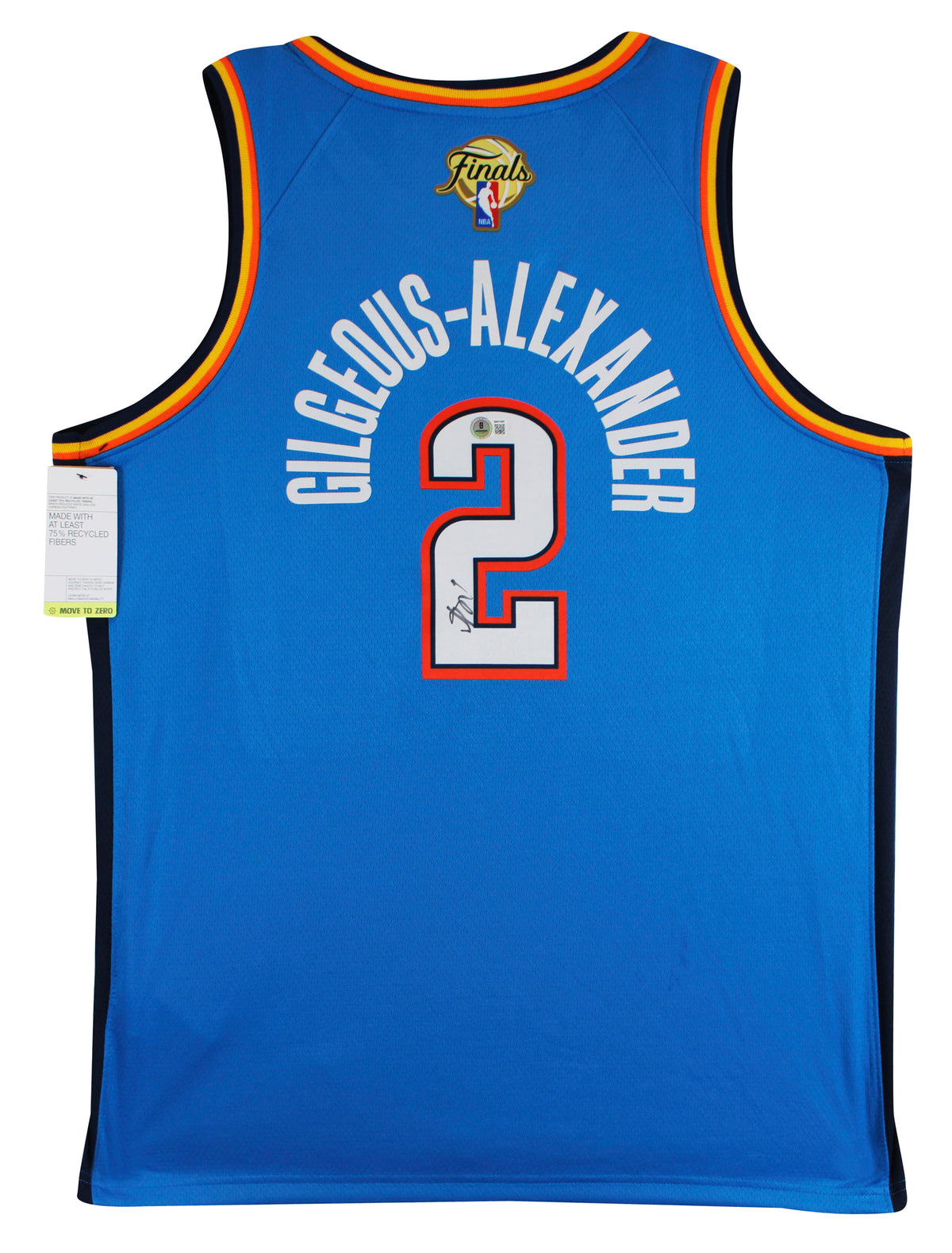 Shai Gilgeous-Alexander Signed Blue Nike Finals Ed. Swingman Jersey BAS #BW21097