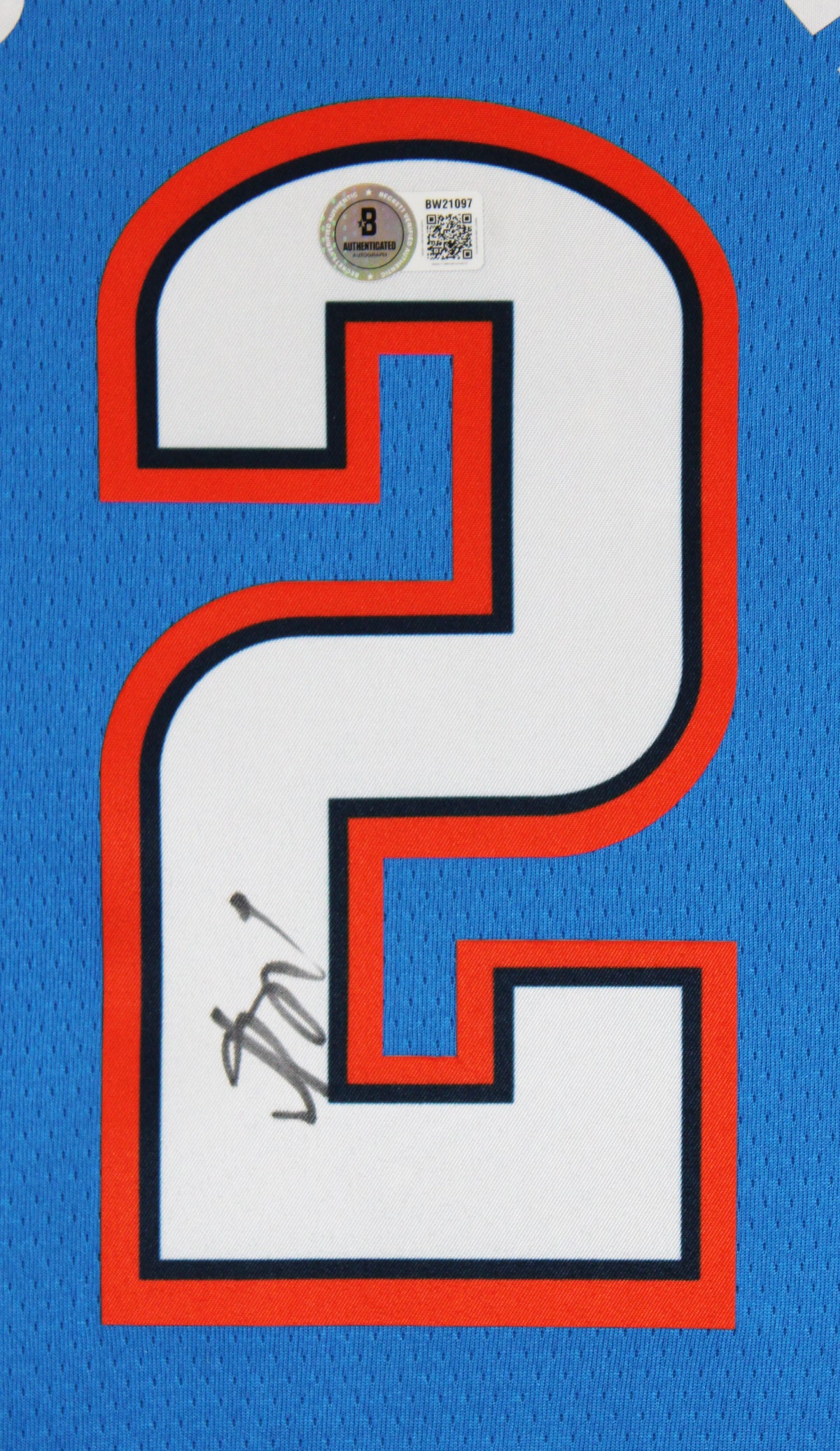 Shai Gilgeous-Alexander Signed Blue Nike Finals Ed. Swingman Jersey BAS #BW21097
