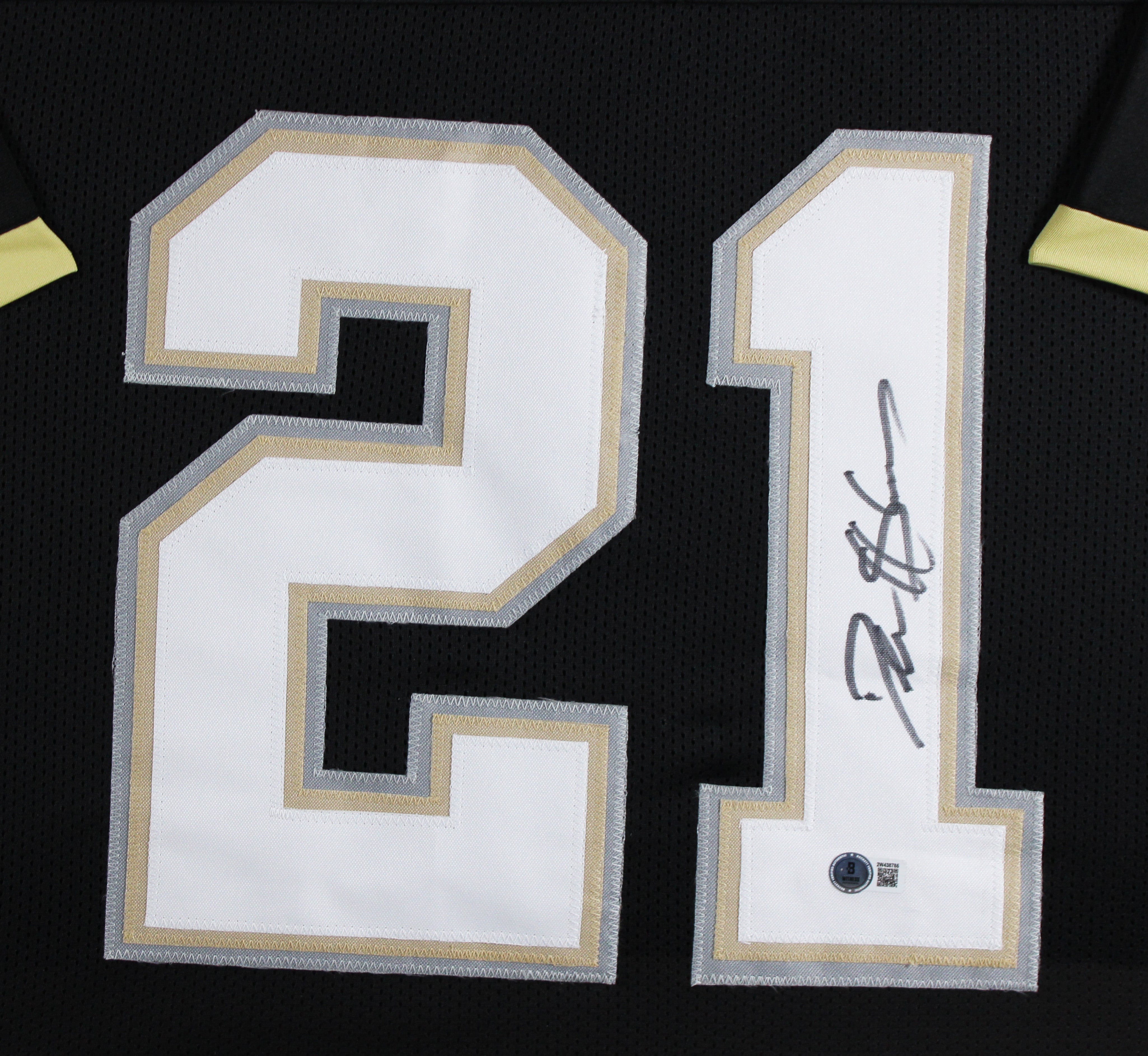 Colorado Deion Sanders Signed Black Pro Style Framed Jersey BAS Wit #2W438785