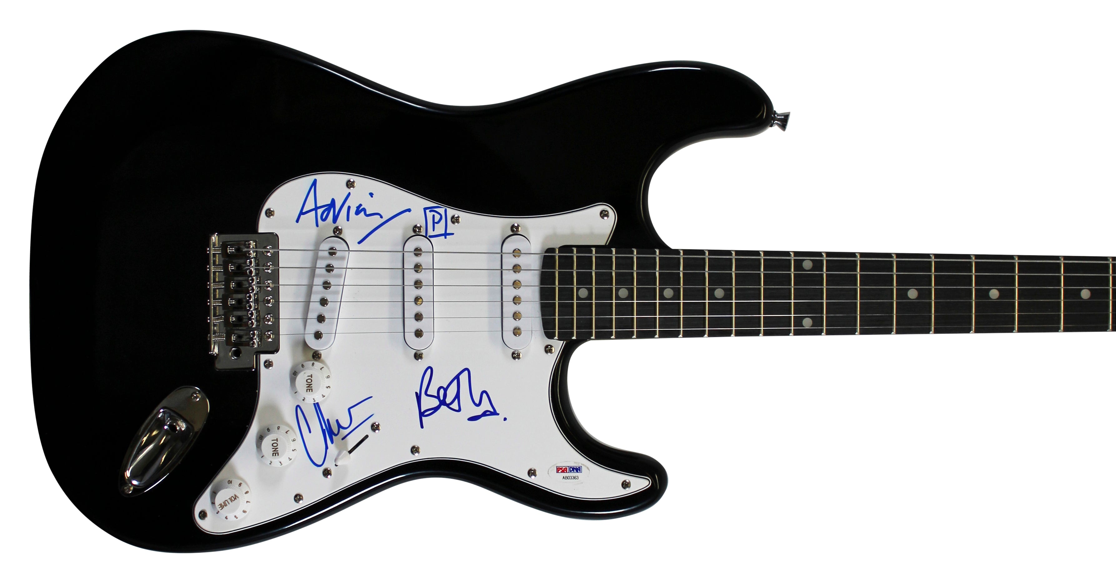 Portishead (3) Gibbons, Utley & Barrow Signed Electric Guitar PSA/DNA #AB03363