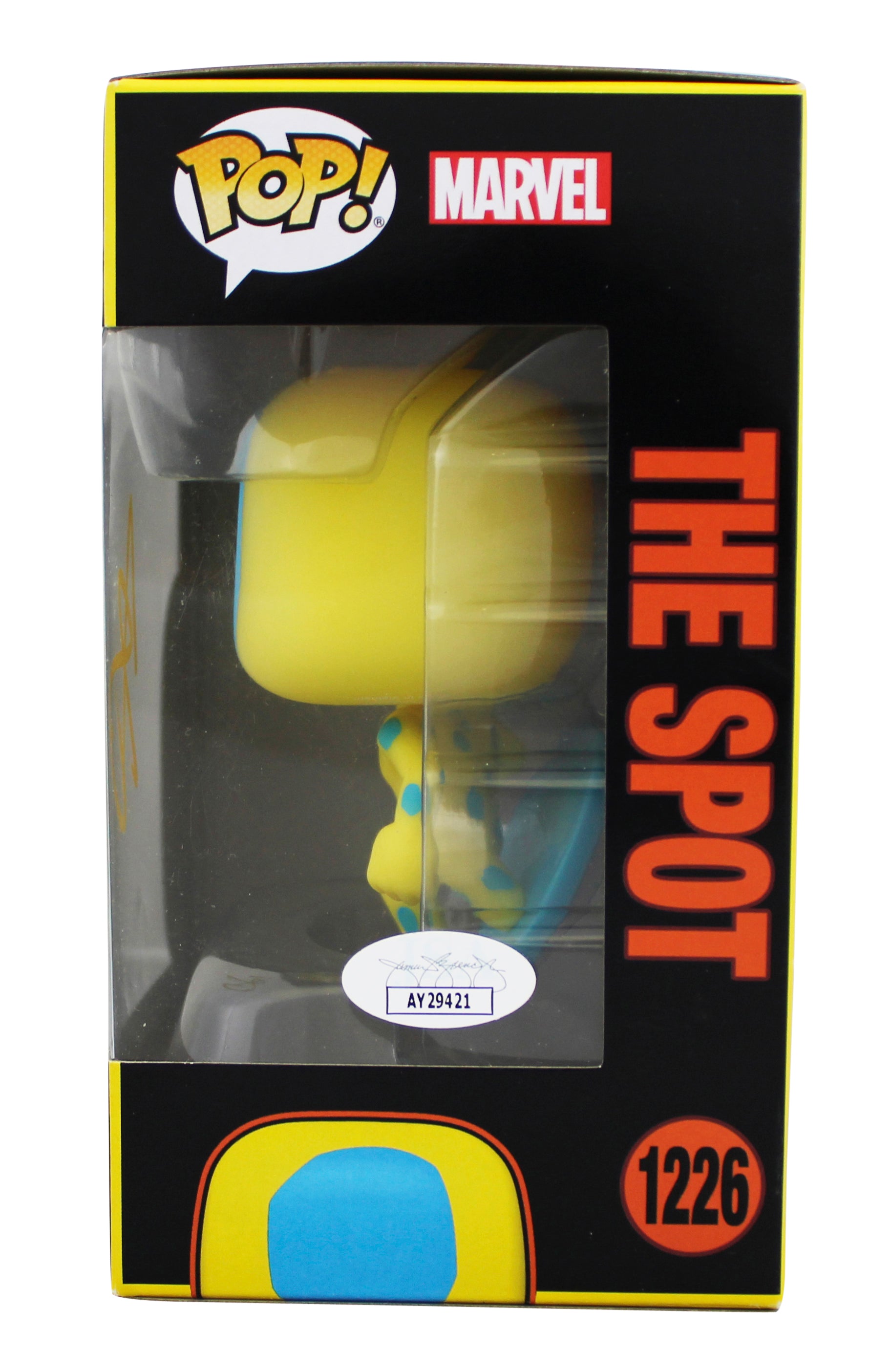 Jason Schwartzman Spider-Man Signed The Spot #1226 Funko Pop Figure JSA #AY29421