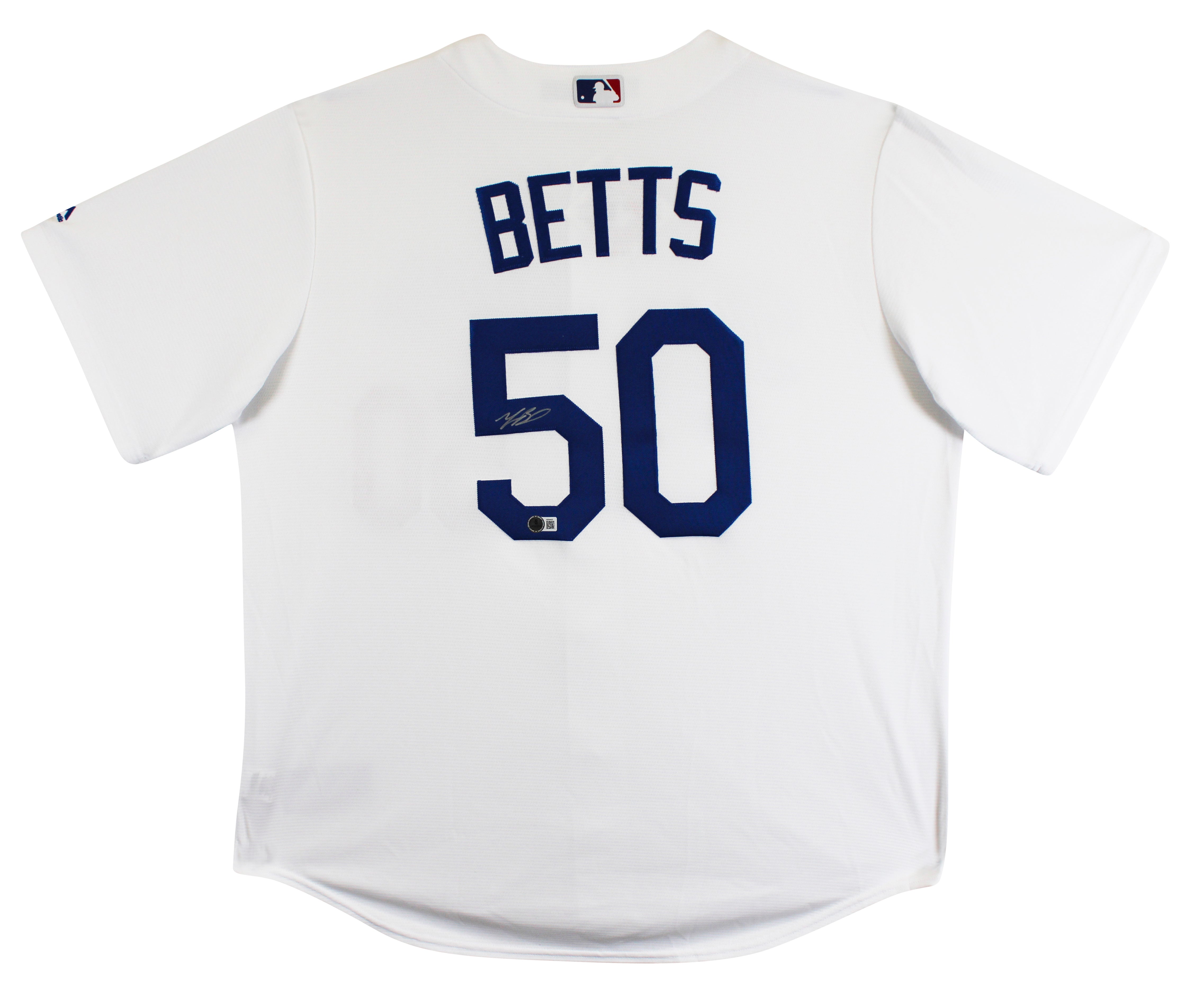 Dodgers Mookie Betts Authentic Signed White Majestic Cool Base Jersey BAS