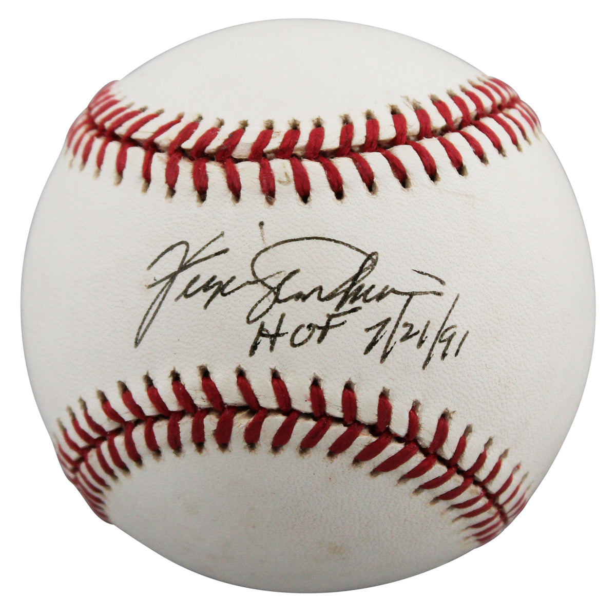 Cubs Fergie Jenkins "HOF 7/21/91" Signed Hall of Fame Baseball BAS Wit #BD23620