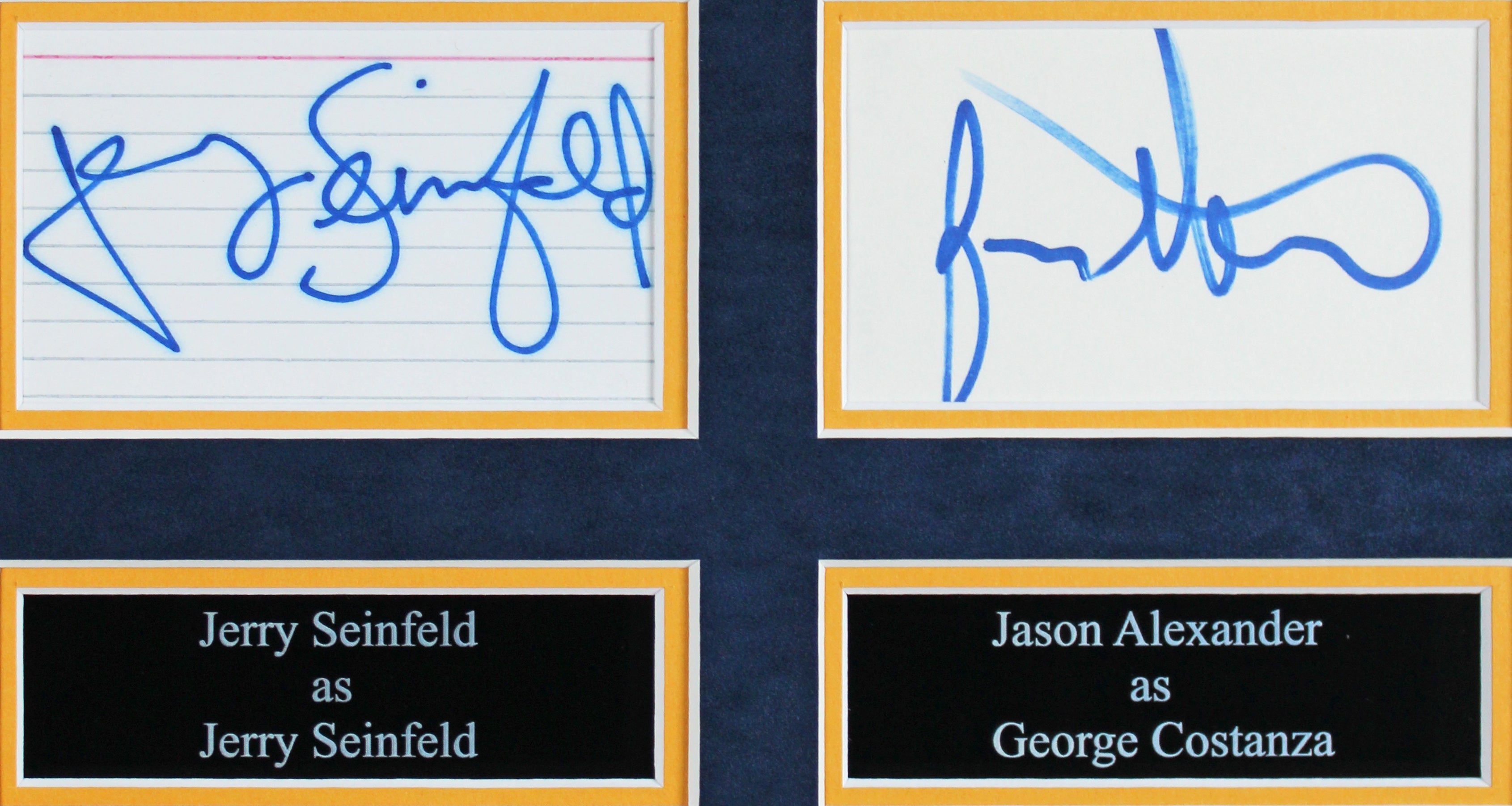 Seinfeld (4) Seinfeld, Alexander, Richards +1 Signed Framed Display BAS #AD04889