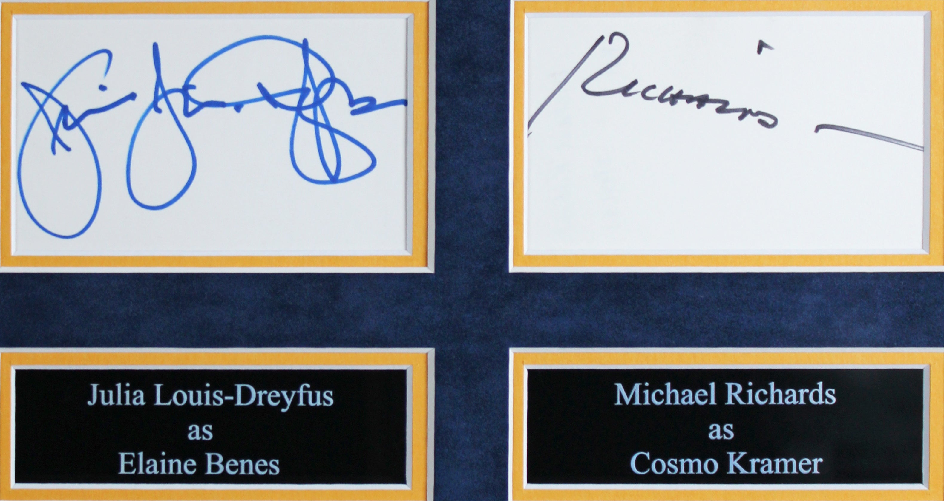 Seinfeld (4) Seinfeld, Alexander, Richards +1 Signed Framed Display BAS #AD04889