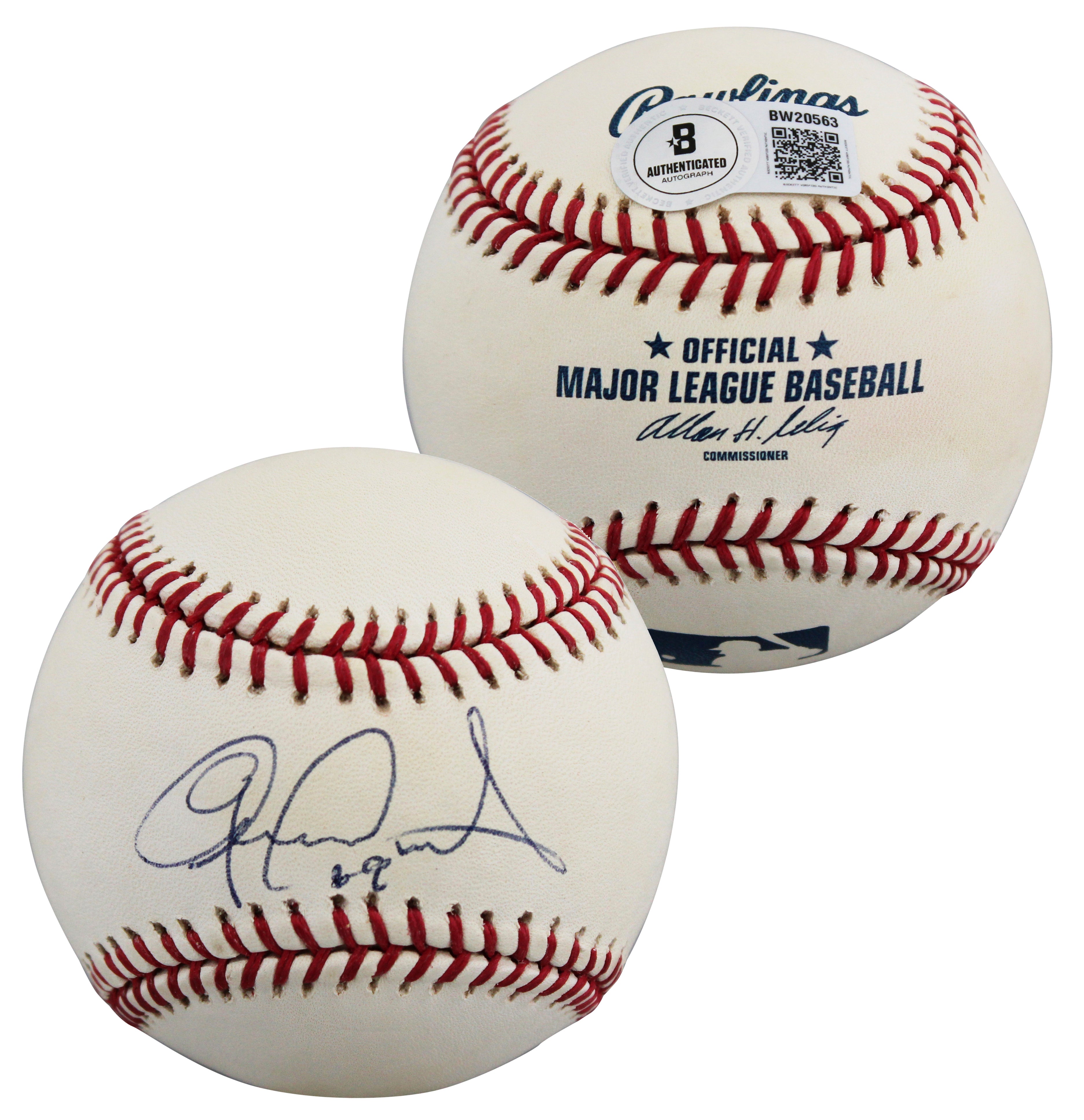 D-Backs Gerardo Parra Authentic Signed Allen Selig OML Baseball BAS #BW20563