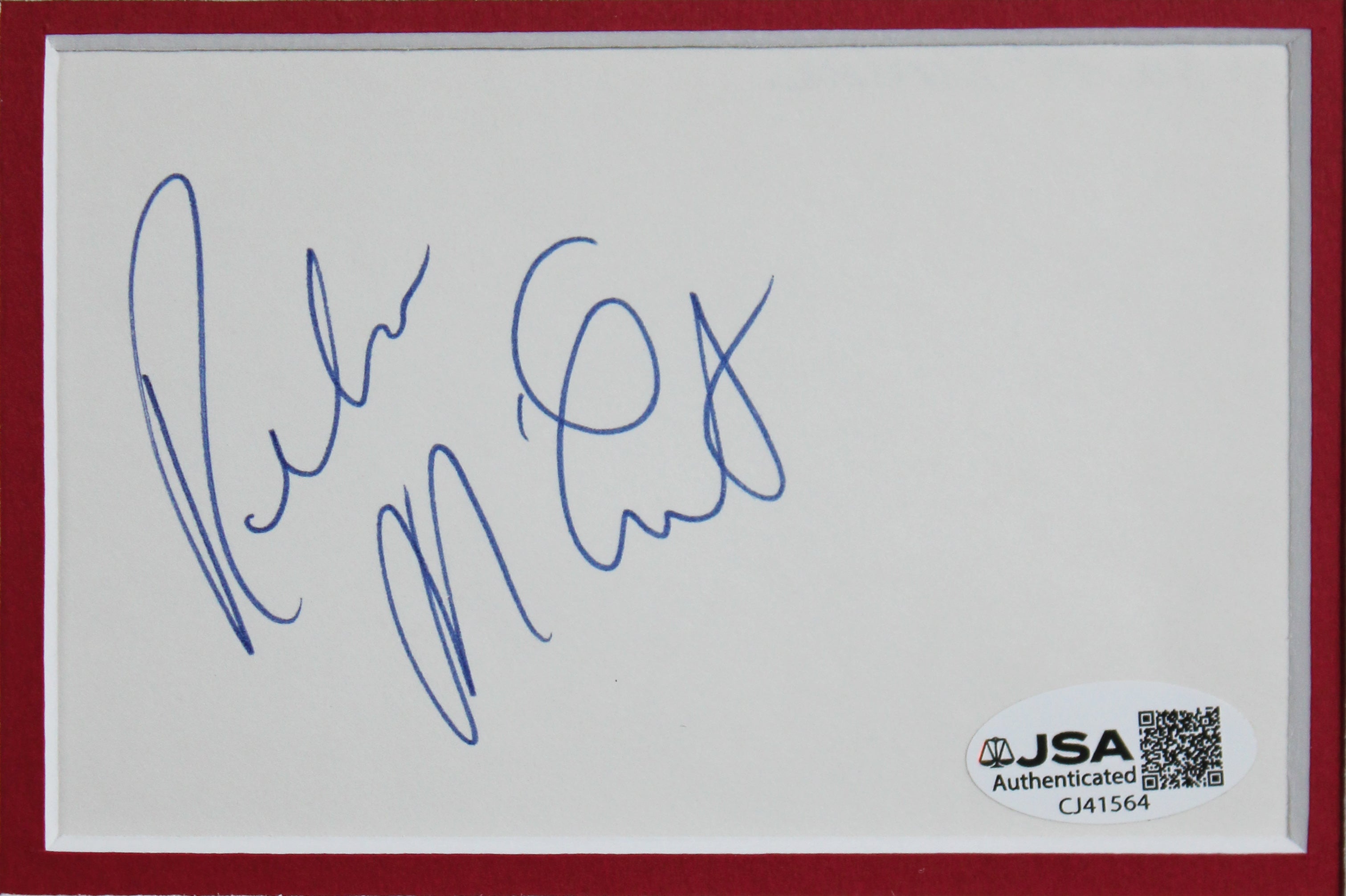 Reba McEntire Authentic Signed & Framed 3x5 Index Card Autographed JSA #CJ41564