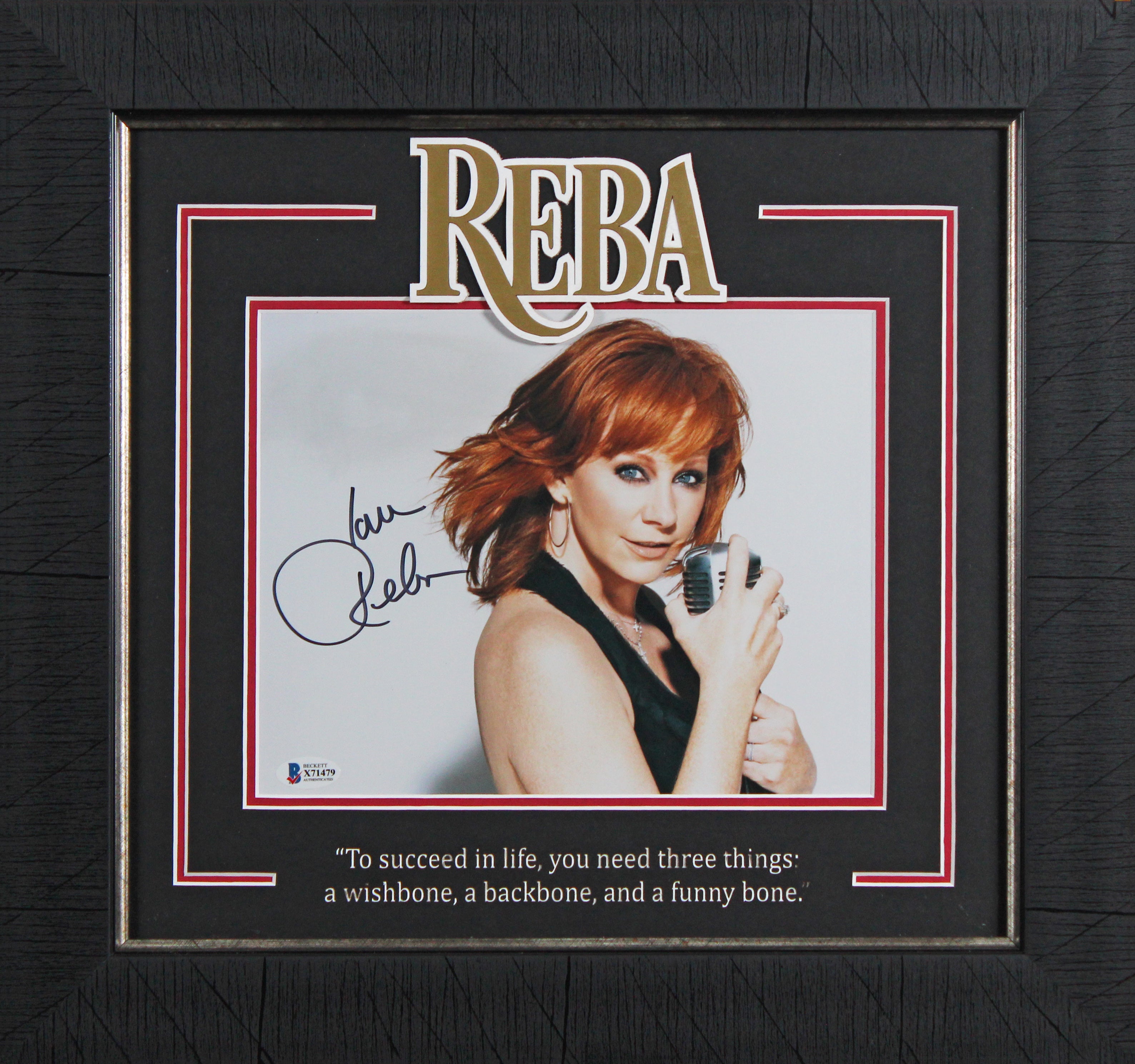 Reba McEntire Authentic Signed 8x10 Framed Photo Autographed BAS #X71479