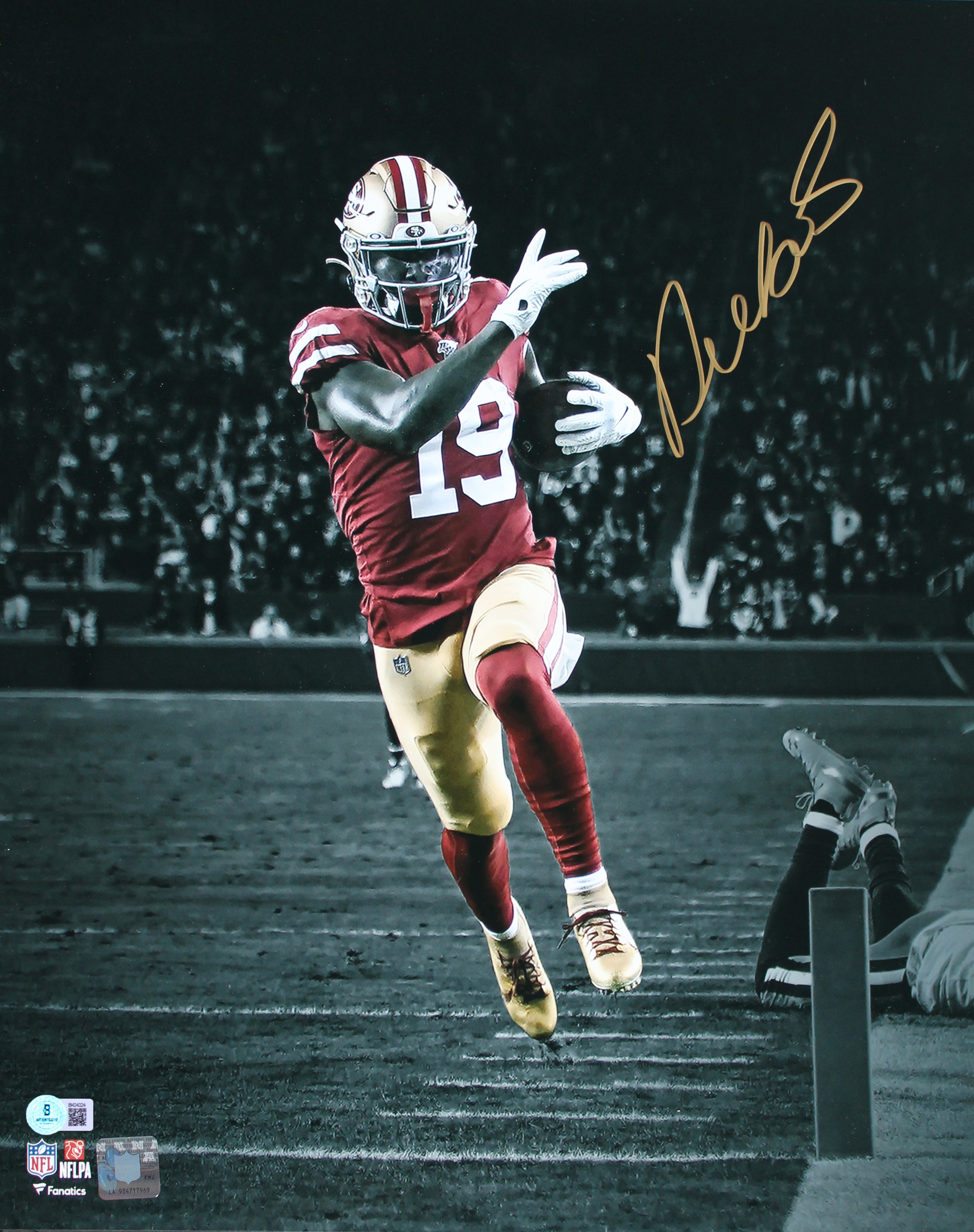 49ers Deebo Samuel Authentic Signed 16x20 Vertical Spotlight Photo BAS
