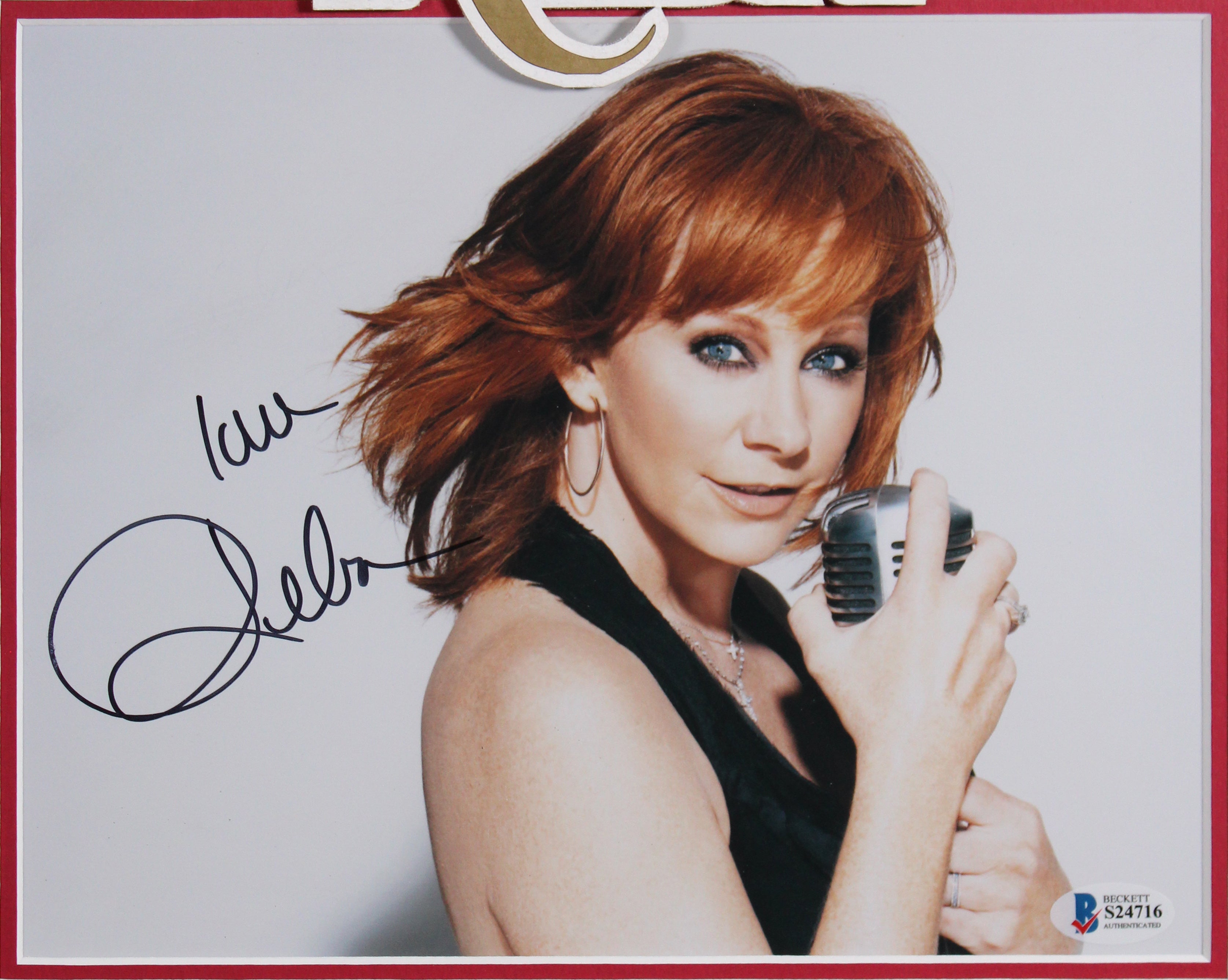 Reba McEntire Authentic Signed 8x10 Framed Photo Autographed BAS #S24716