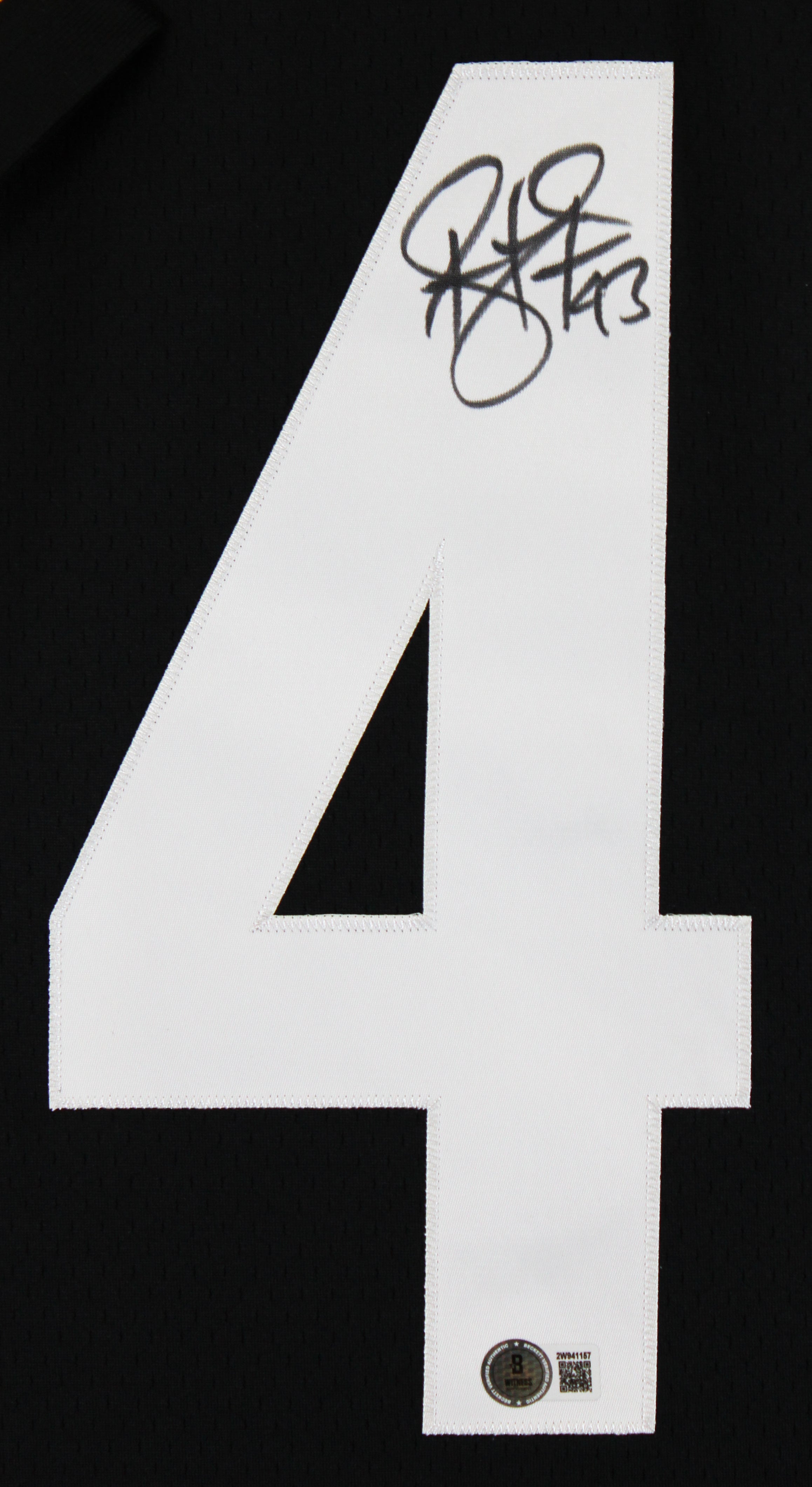 Steelers Troy Polamalu Authentic Signed Black Mitchell & Ness Jersey BAS Witness