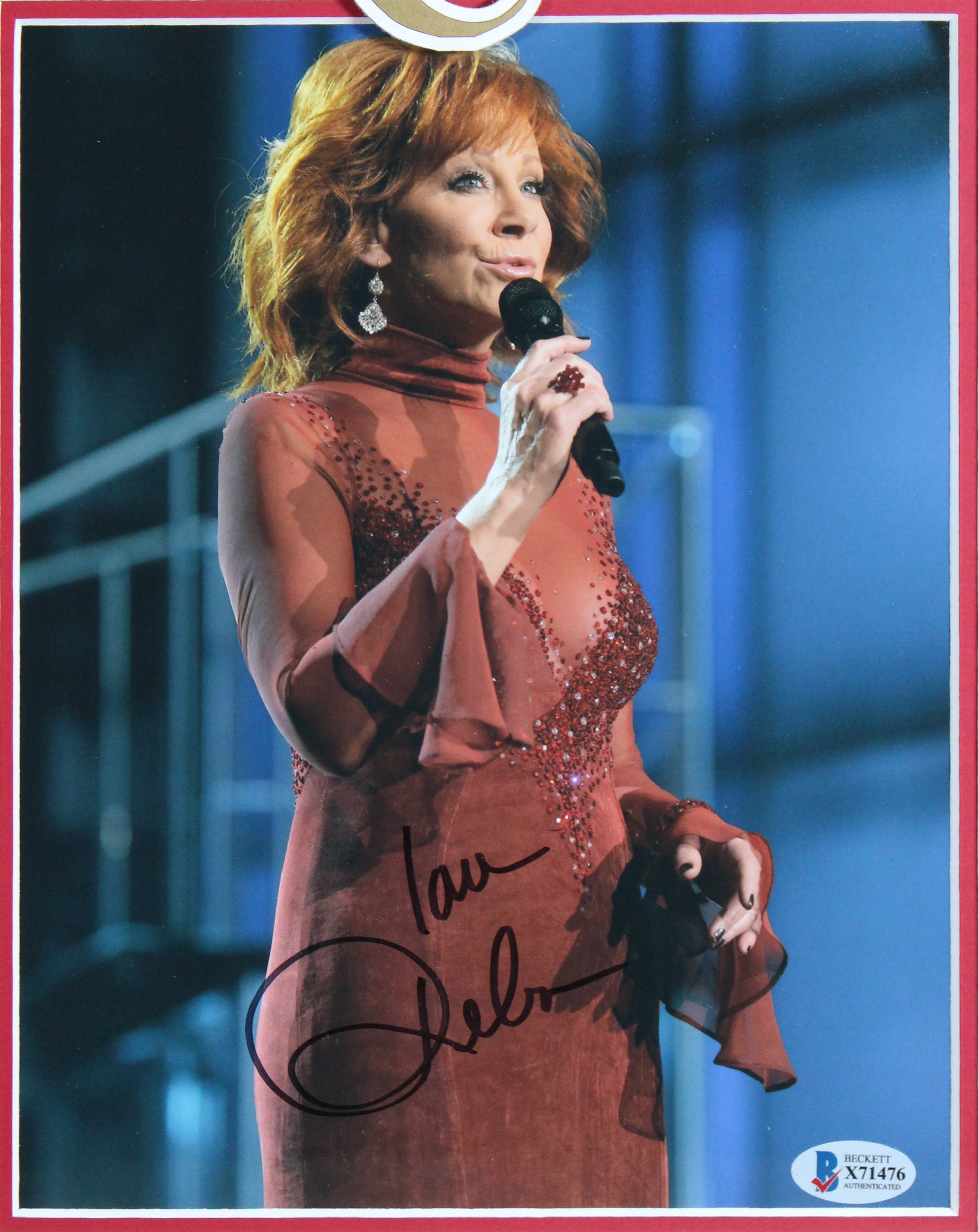Reba McEntire Authentic Signed 8x10 Framed Photo Autographed BAS #X71476