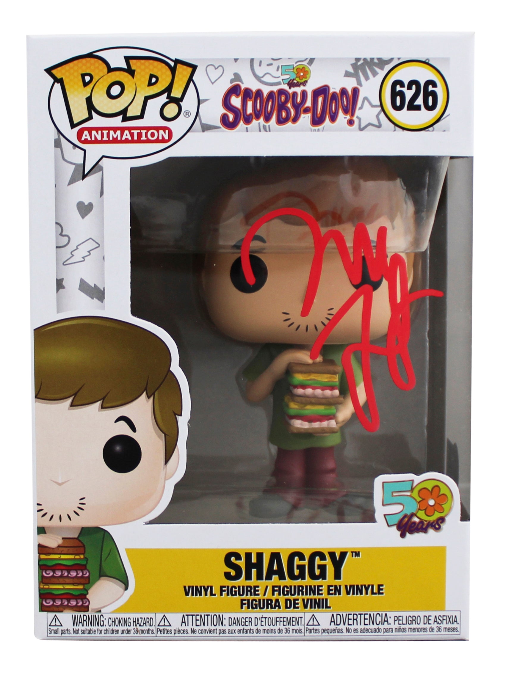 Will Forte Scooby-Doo Signed Shaggy #626 Funko Pop Vinyl Figure BAS #BR28981