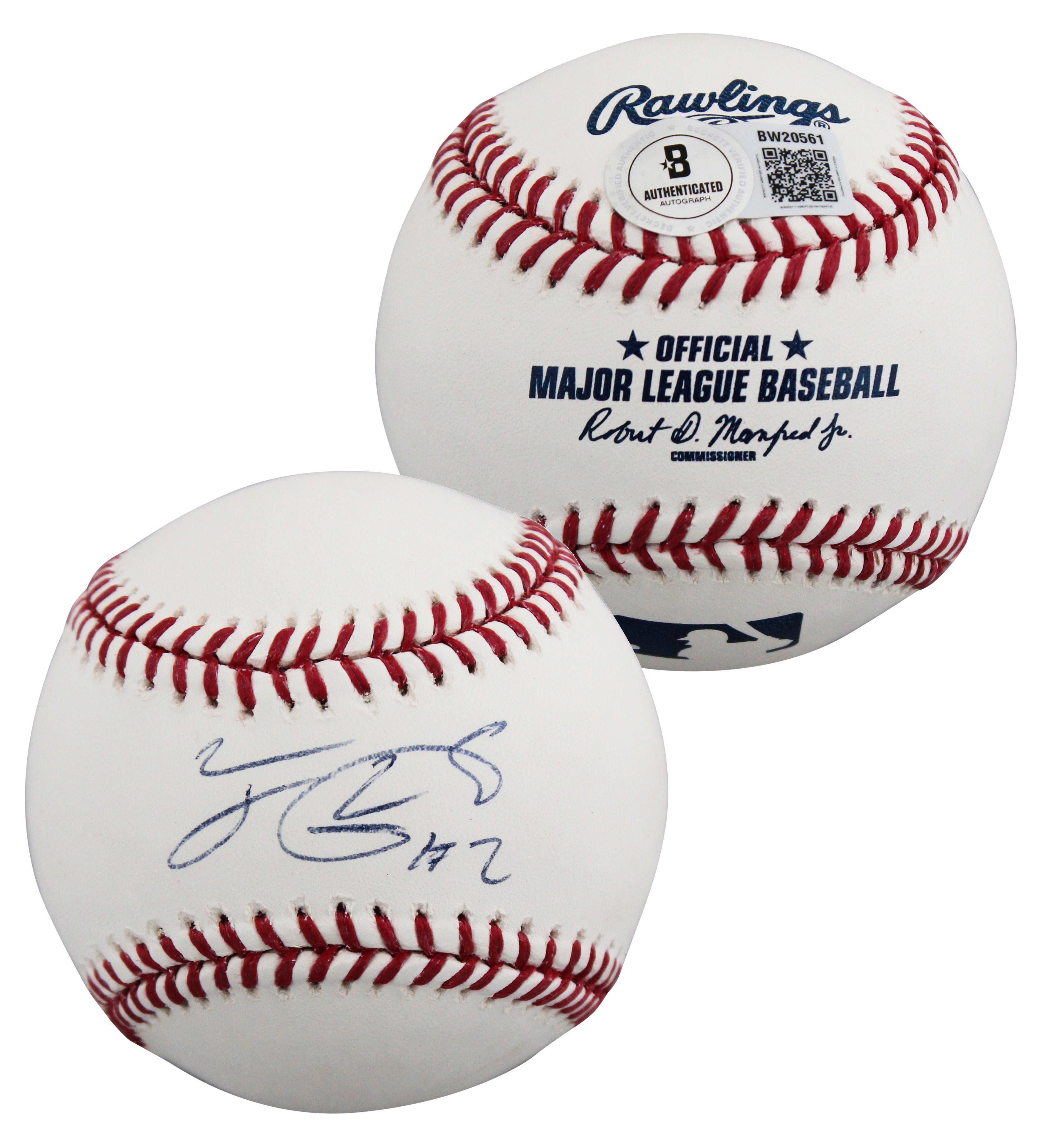 Phillies Jean Segura Authentic Signed Allen Selig OML Baseball BAS #BW20561