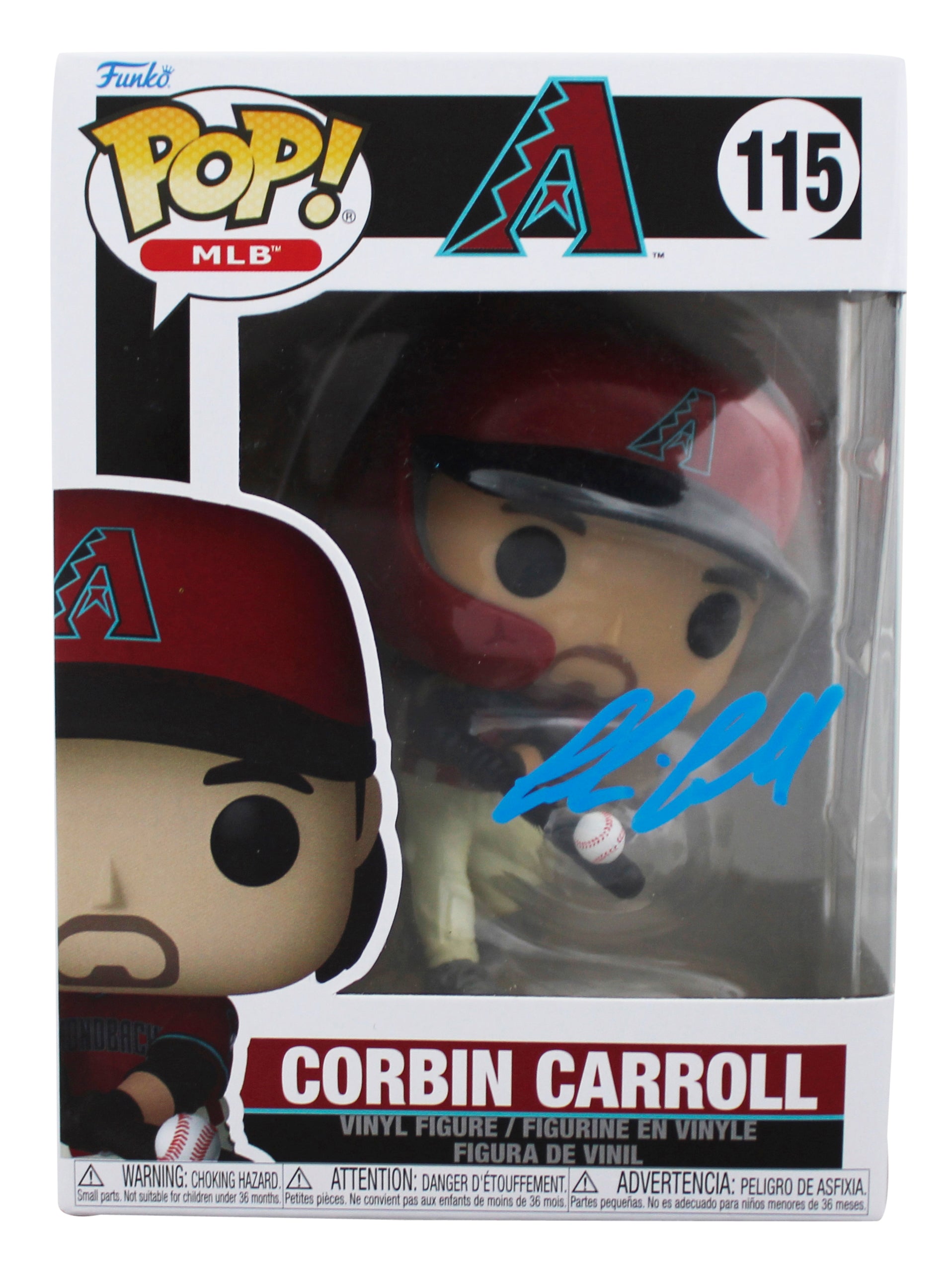 D-Backs Corbin Carroll Authentic Signed #115 Funko Pop Vinyl Figure JSA #CI50044