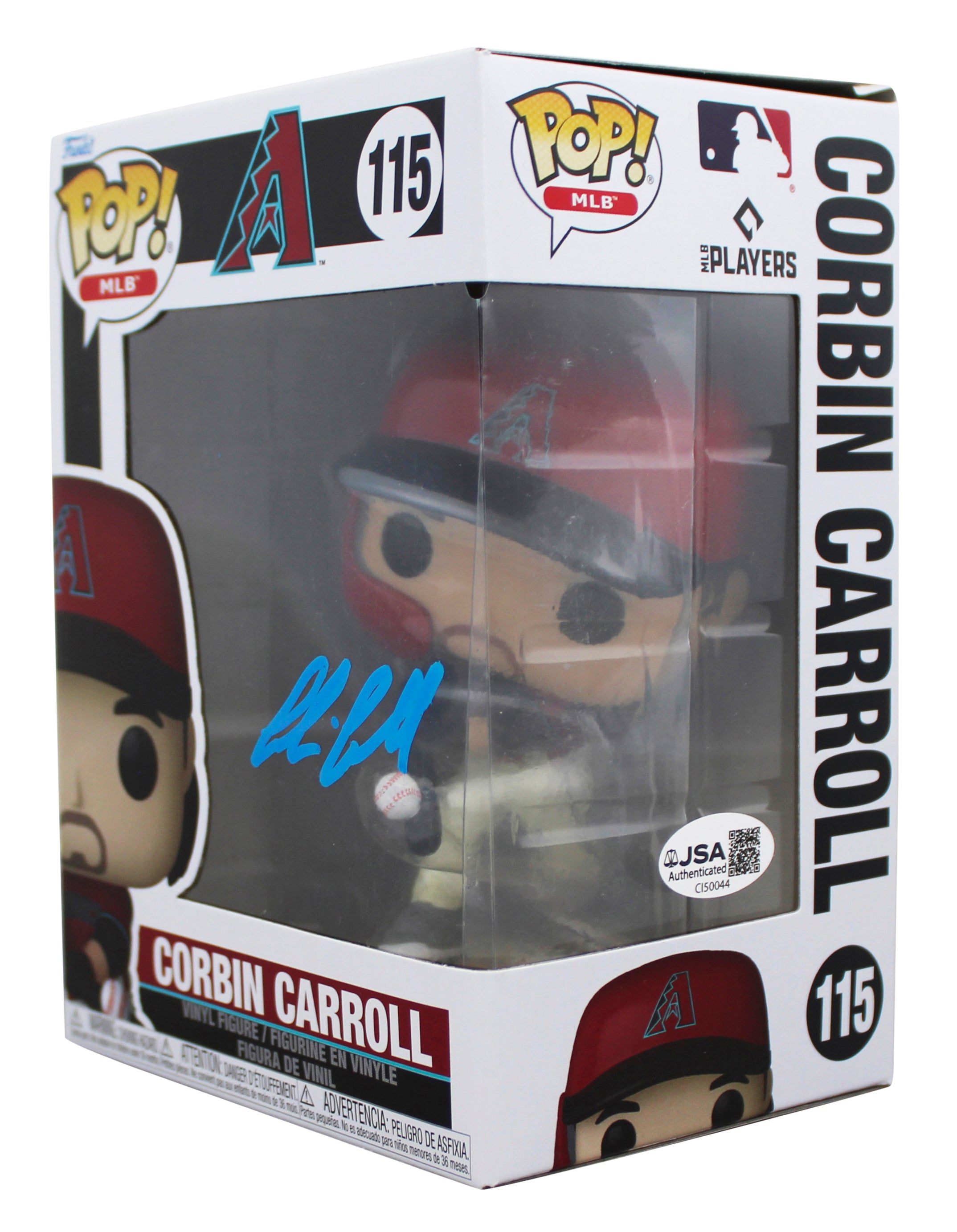 D-Backs Corbin Carroll Authentic Signed #115 Funko Pop Vinyl Figure JSA #CI50044