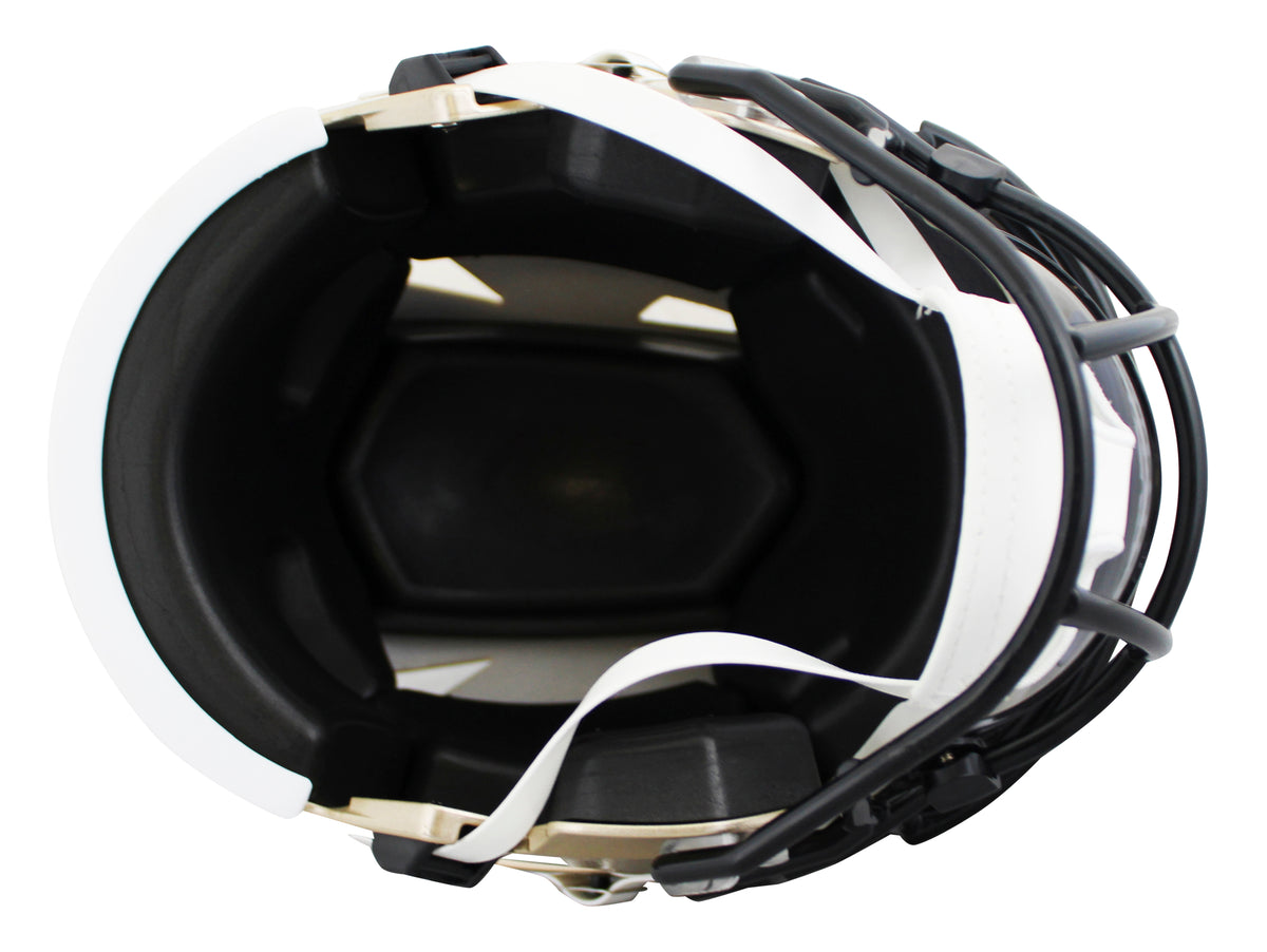 Saints Drew Brees Authentic Signed Flex Midi Replica Mid Size Helmet BAS Witness