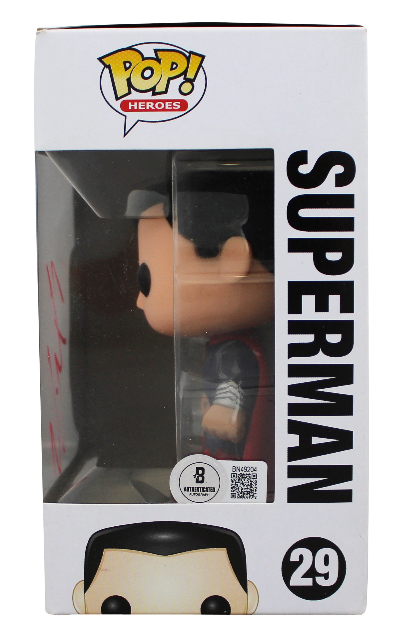 Henry Cavill Superman Authentic Signed #29 Funko Pop Vinyl Figure BAS #BN49204