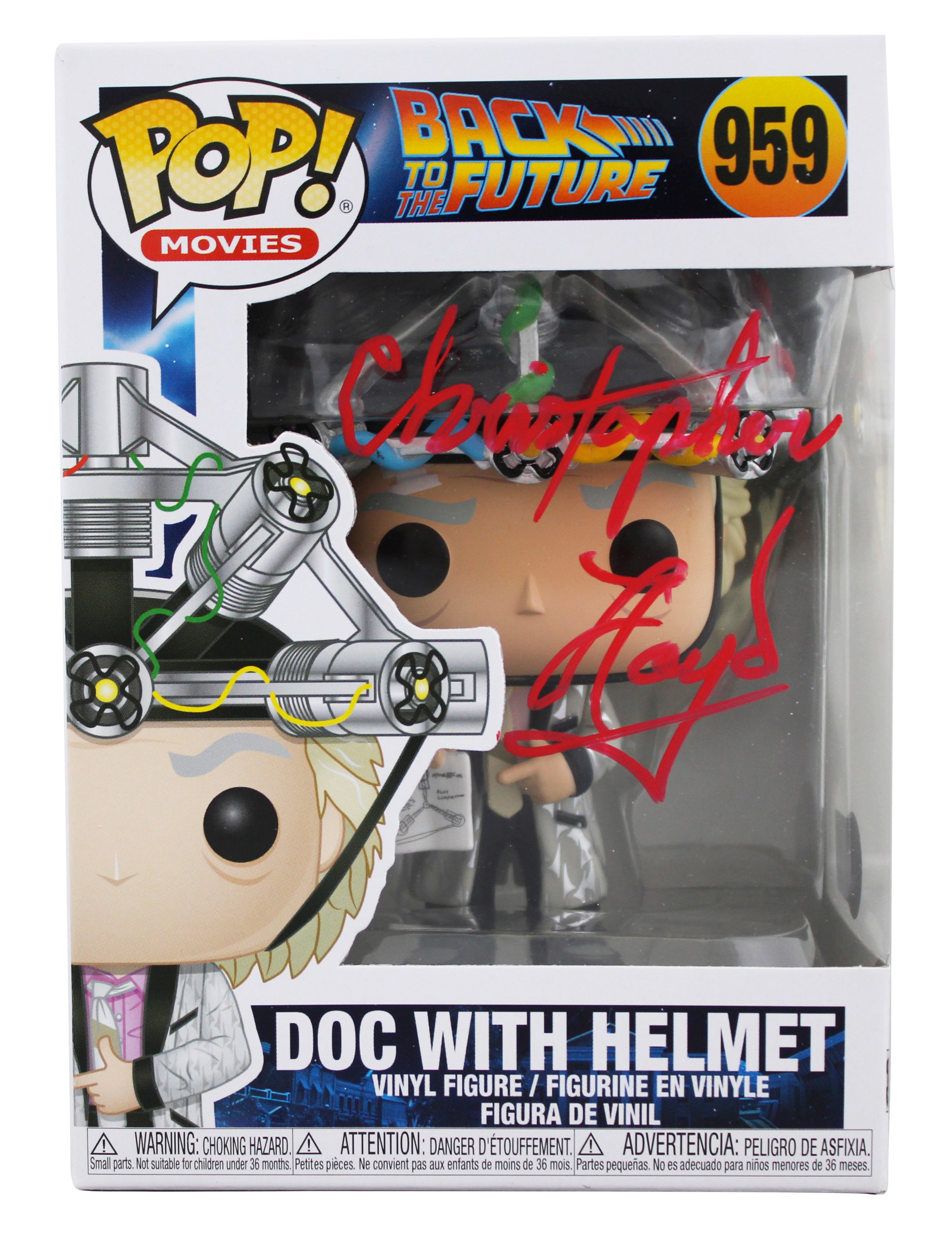 Christopher Lloyd Back To The Future Signed #959  Funko Pop Vinyl Figure BAS 3