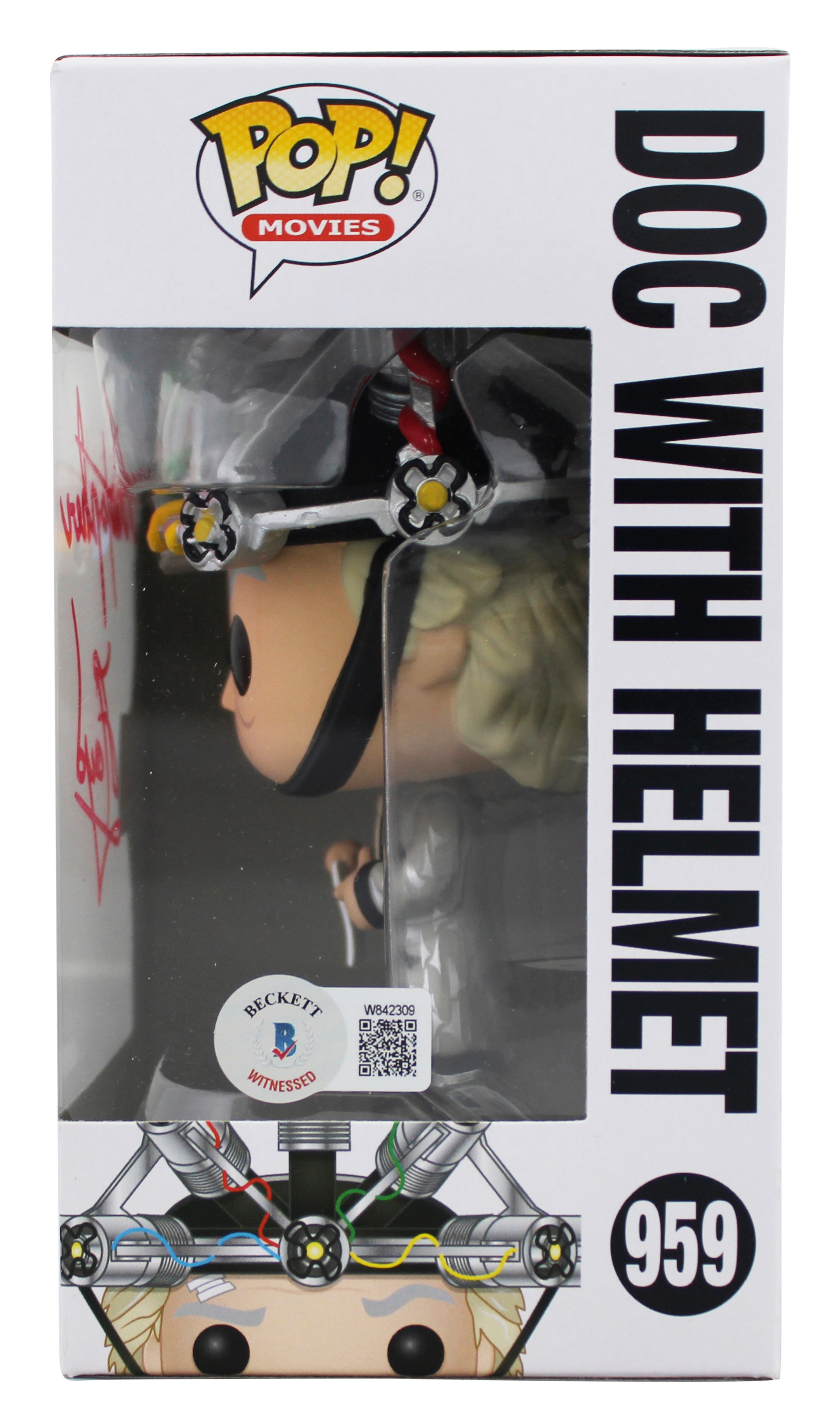 Christopher Lloyd Back To The Future Signed #959  Funko Pop Vinyl Figure BAS 3