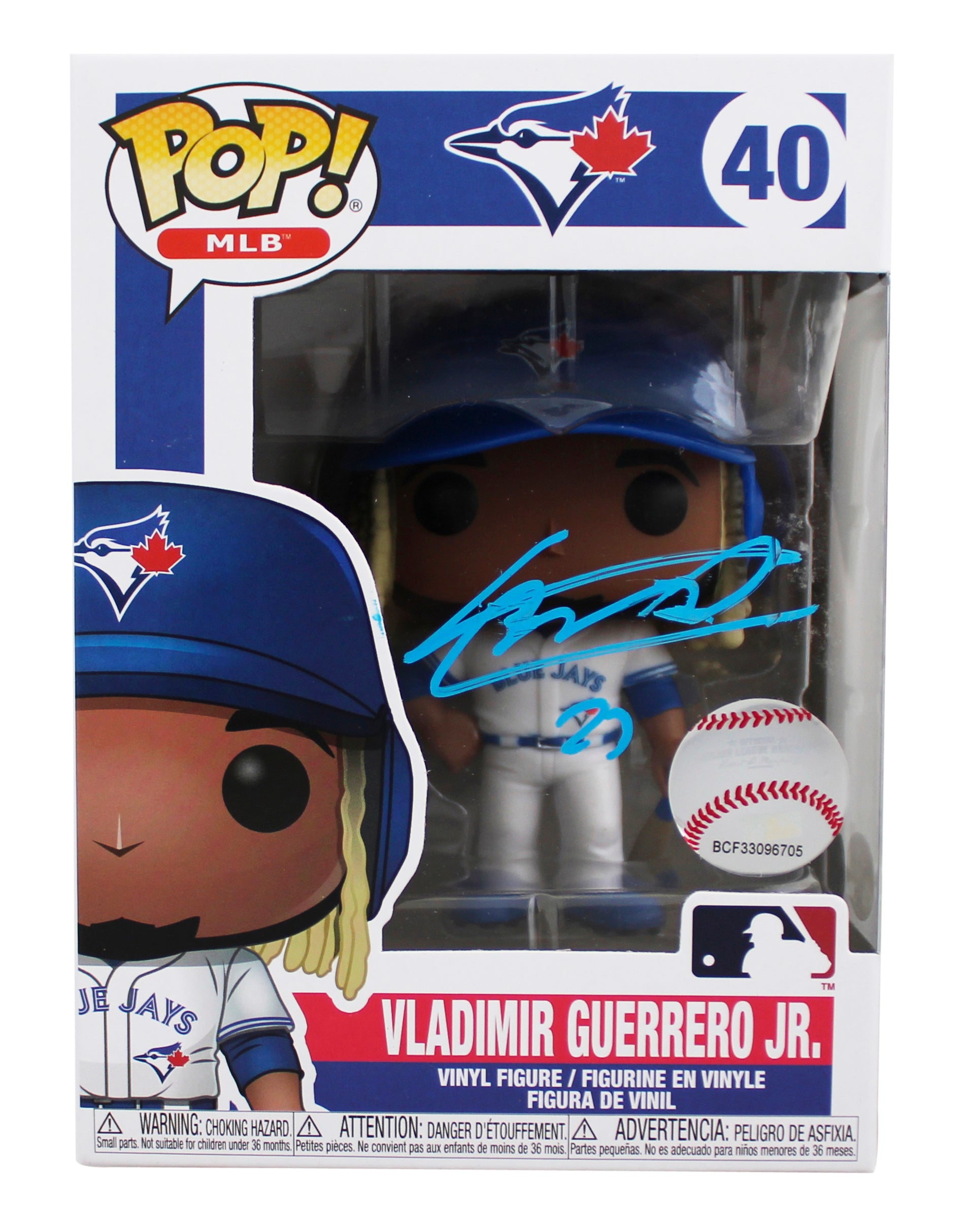Blue Jays Vladimir Guerrero Jr. Signed #40 Funko Pop Vinyl Figure JSA #SS22391