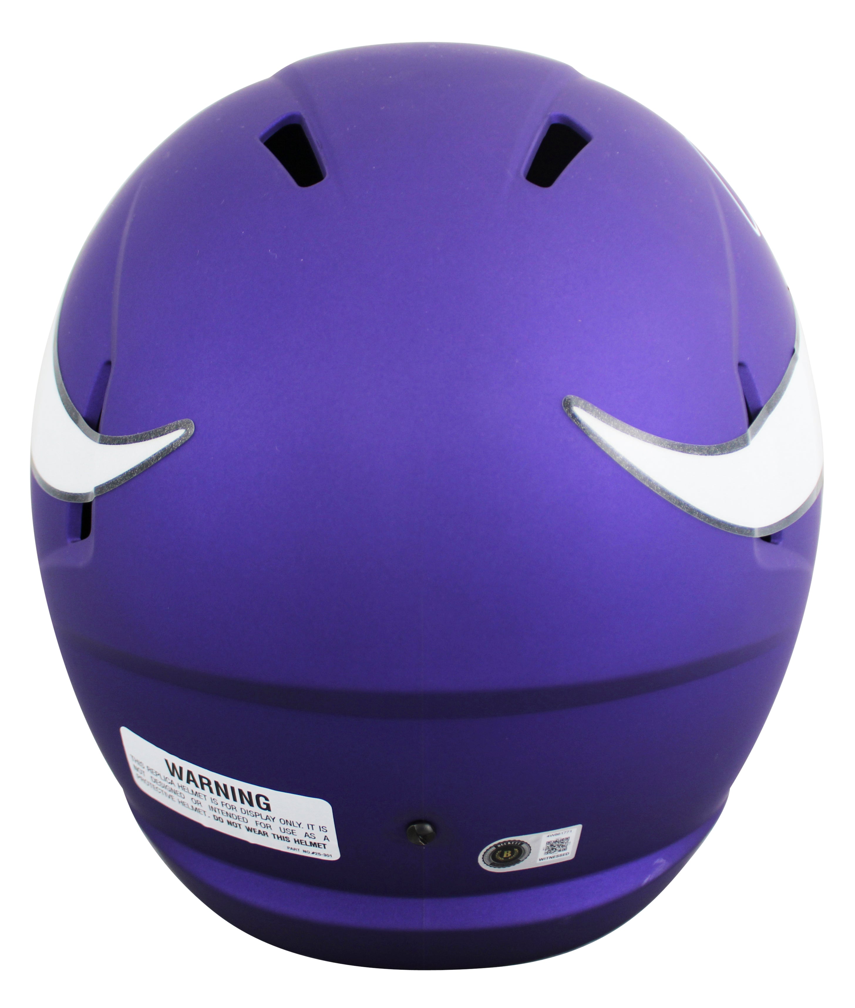 Vikings Justin Jefferson Signed Full Size Speed Rep Helmet BAS Witness #4W861771