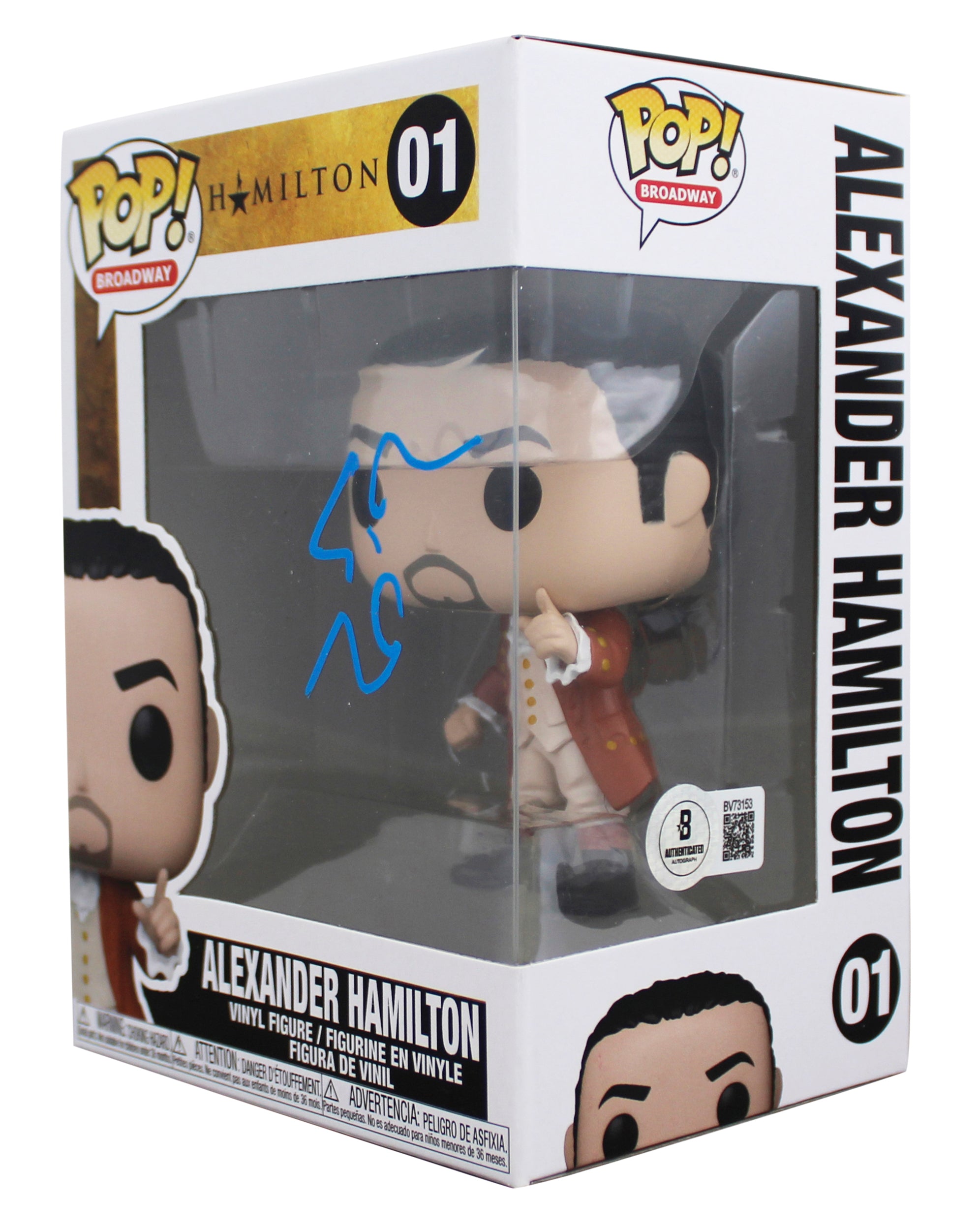 Lin-Manuel Miranda Signed Alexander Hamilton Funko Pop Vinyl Figure BAS #BV73153