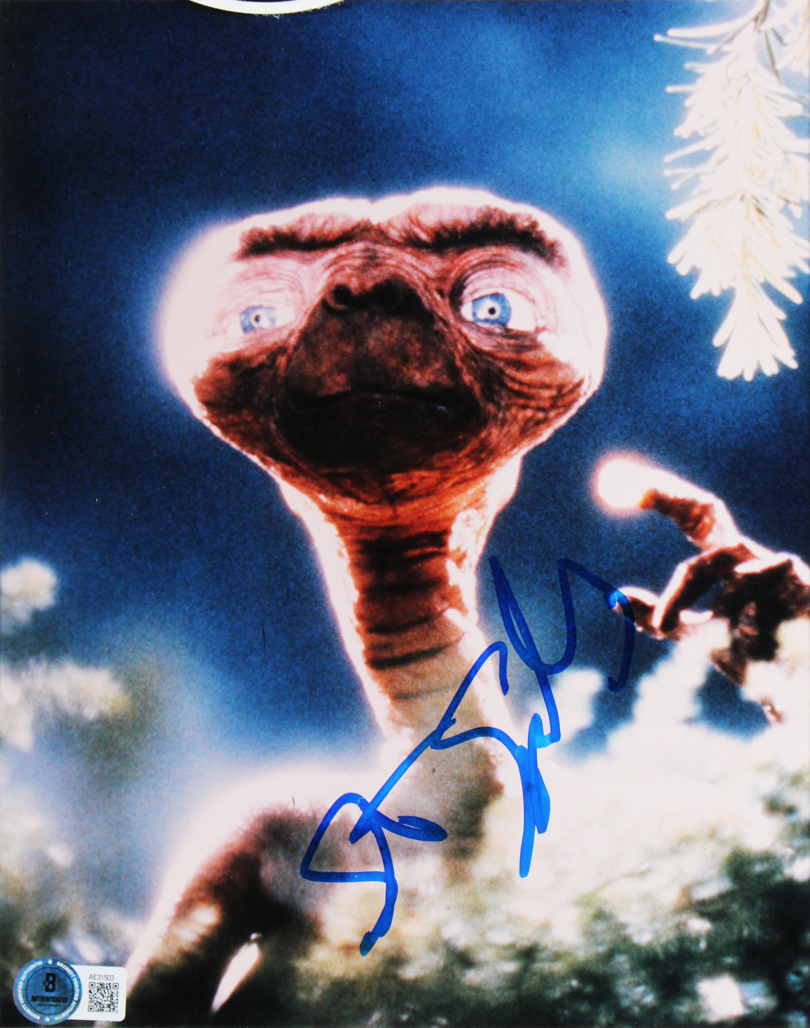E.T. (4) Spielberg, Barrymore, Thomas & Wallace Signed Framed Display BAS