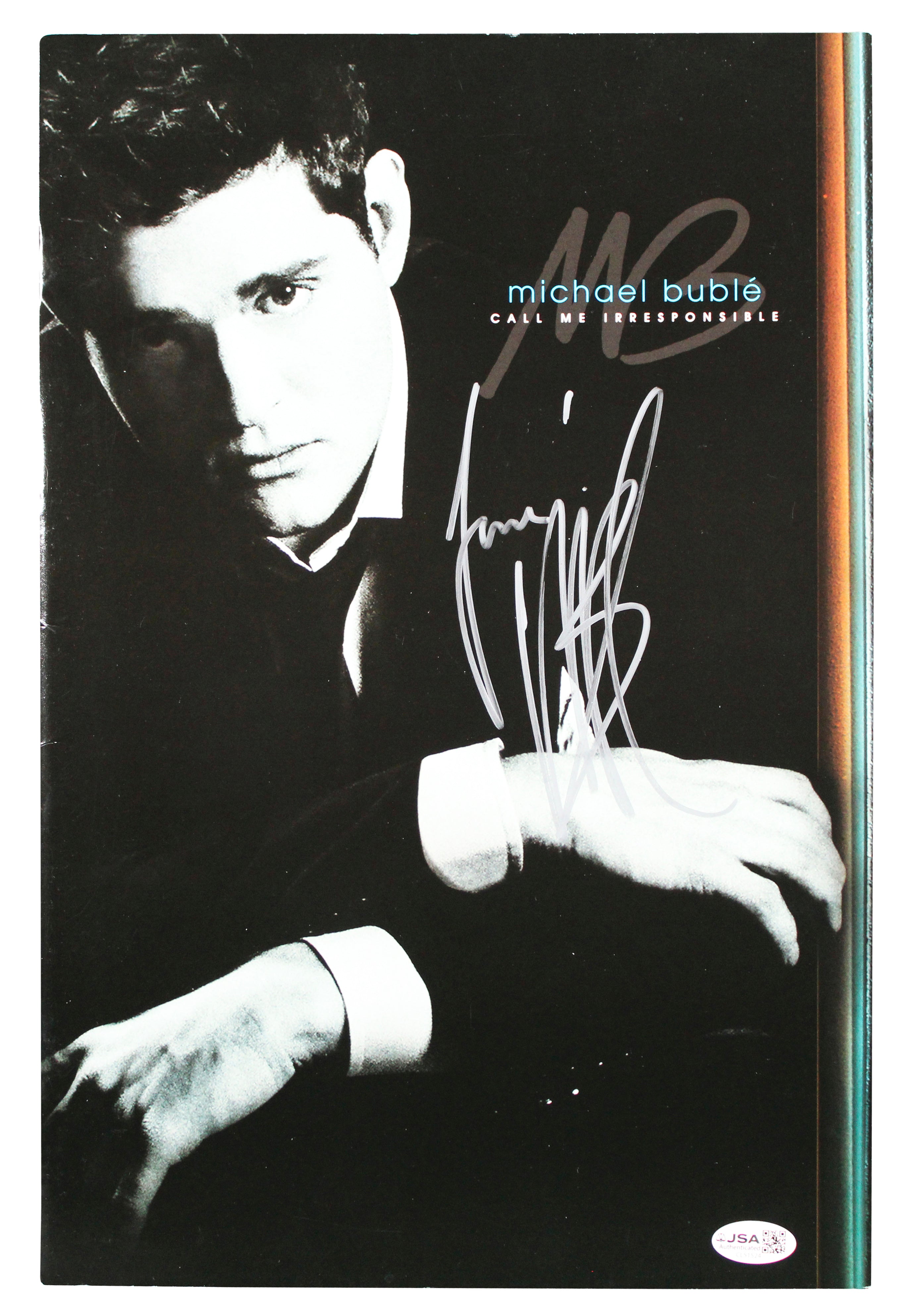 Michael Buble Authentic Signed Call Me Irresponsible Tour Program JSA #CL51524