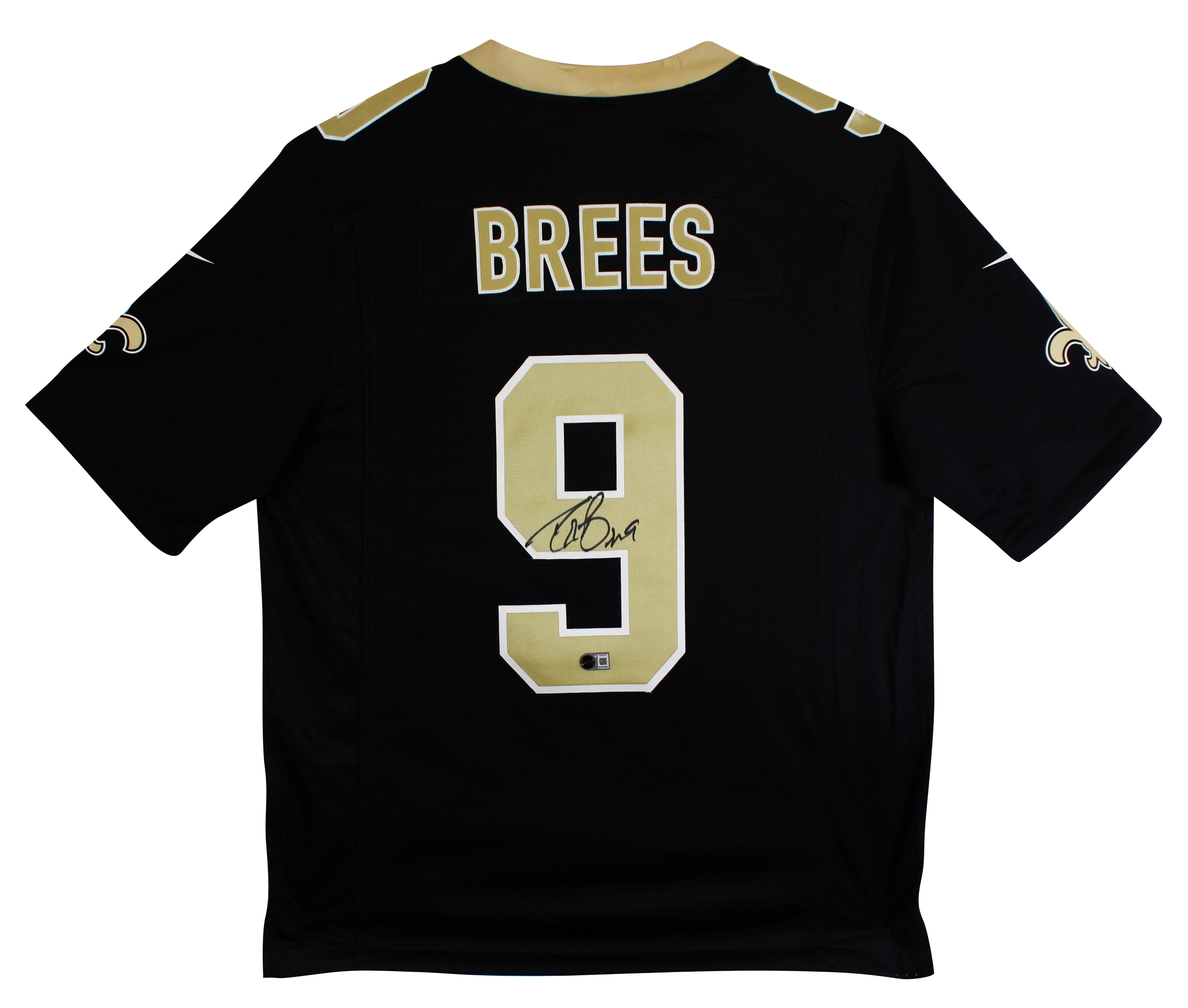 Saints Drew Brees Authentic Signed Black Nike Limited Jersey BAS Witnessed