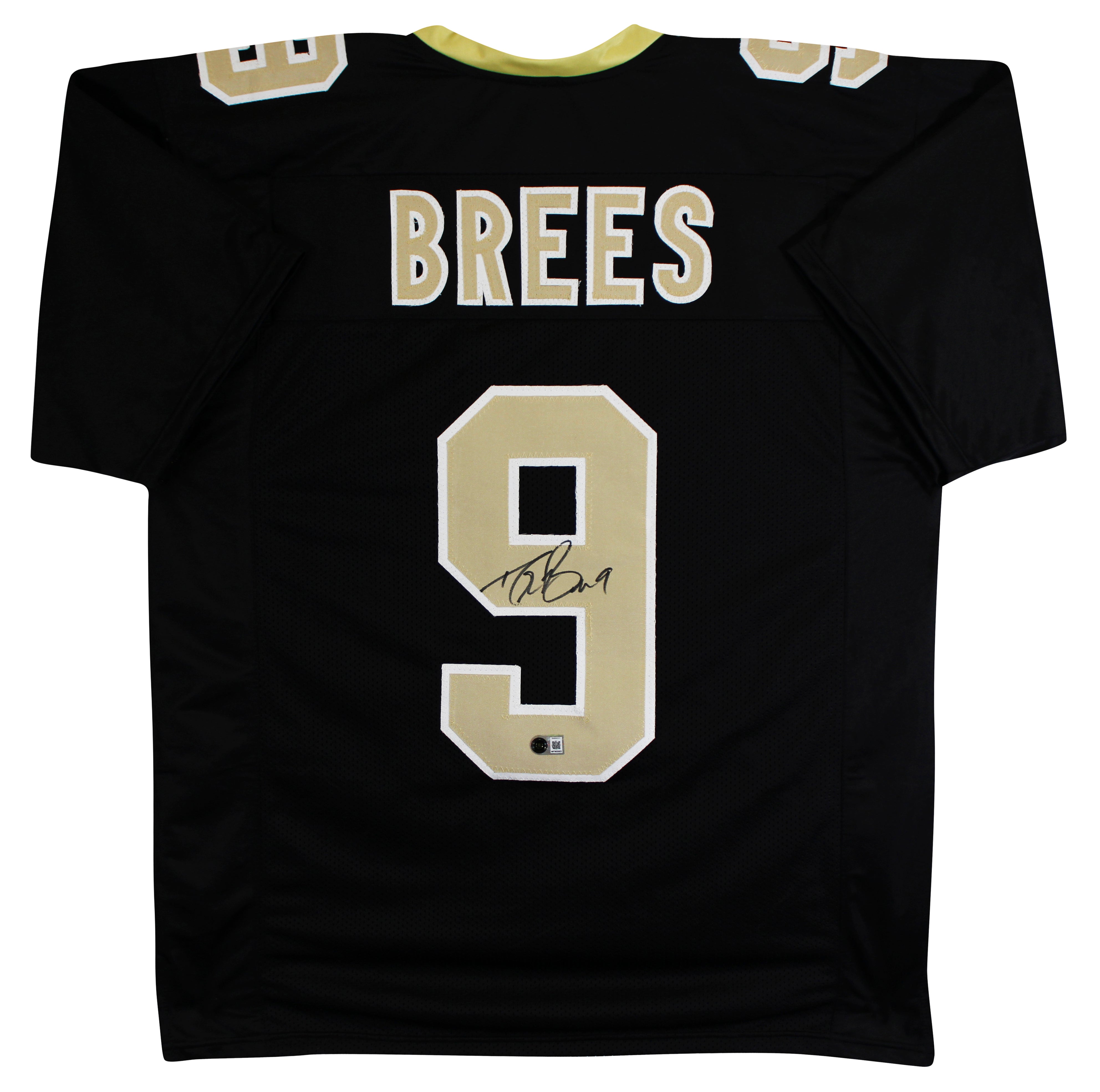 Drew Brees Authentic Signed Black Pro Style Jersey Autographed BAS Witnessed