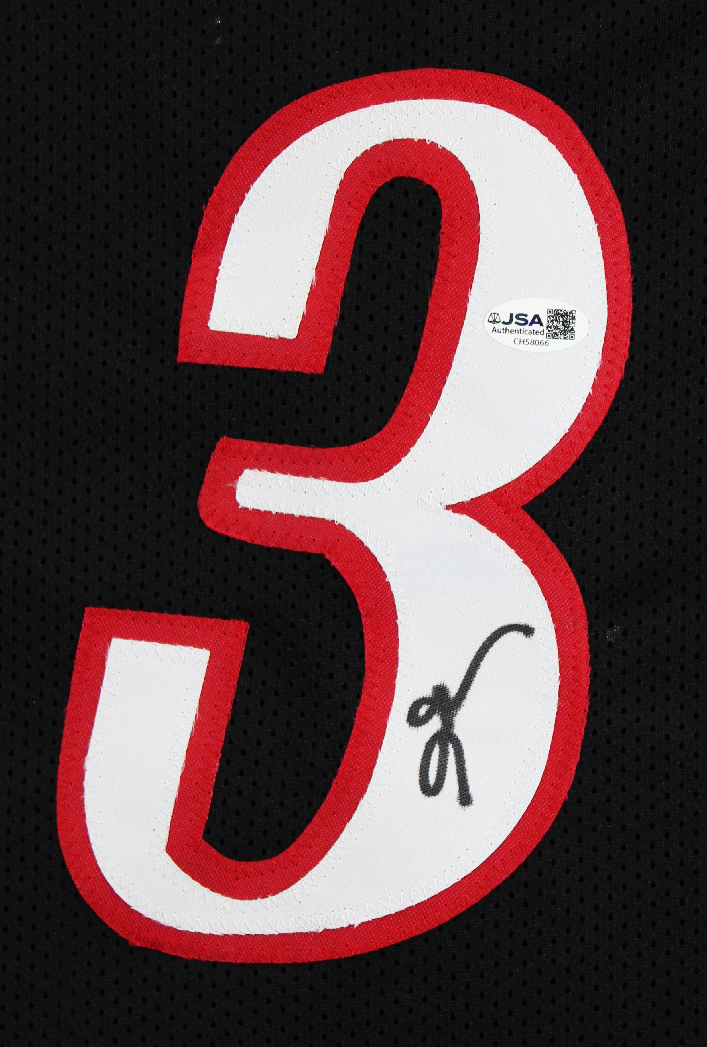 Allen Iverson Authentic Signed Black Pro Style Jersey Autographed JSA