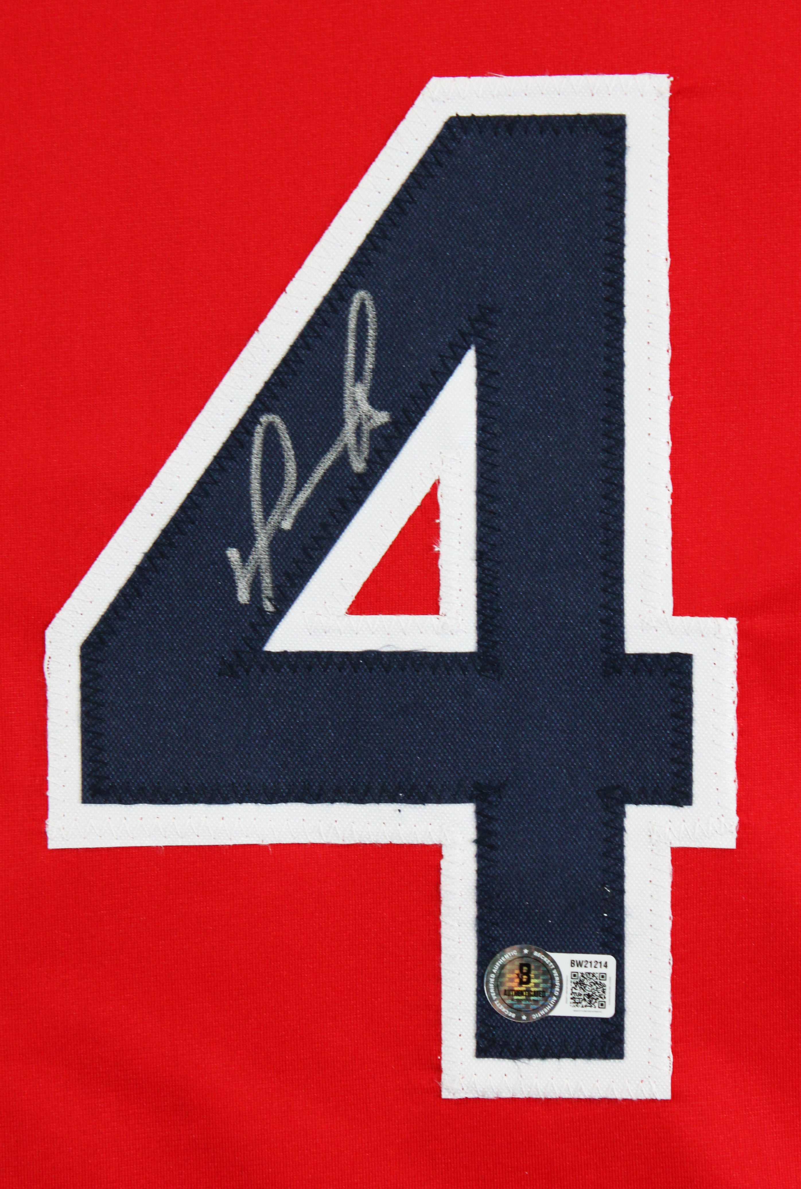 David Ortiz Authentic Signed Red Pro Style Framed Jersey Autographed BAS