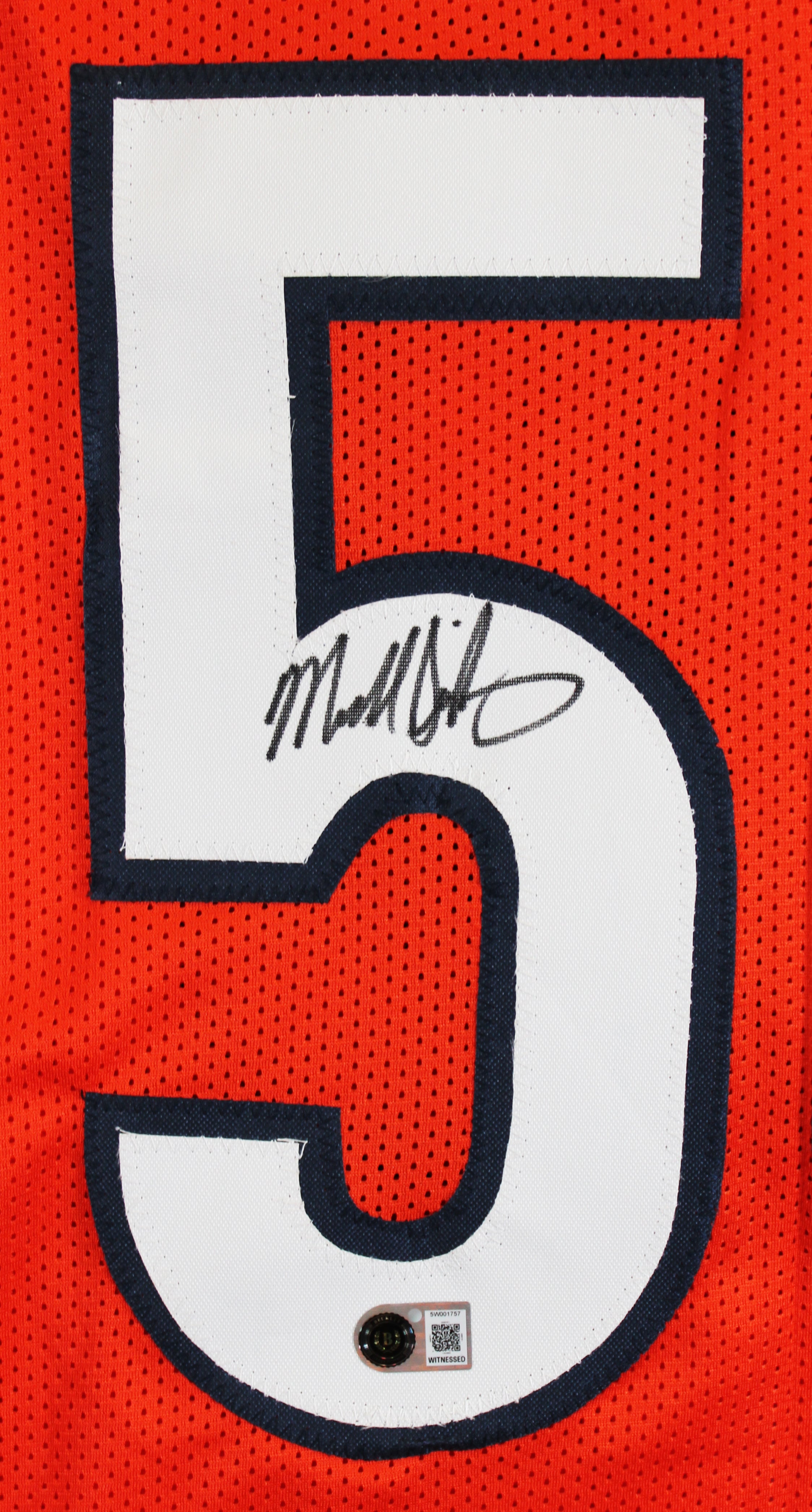 Mike Singletary Authentic Signed Orange Pro Style Jersey BAS Witnessed