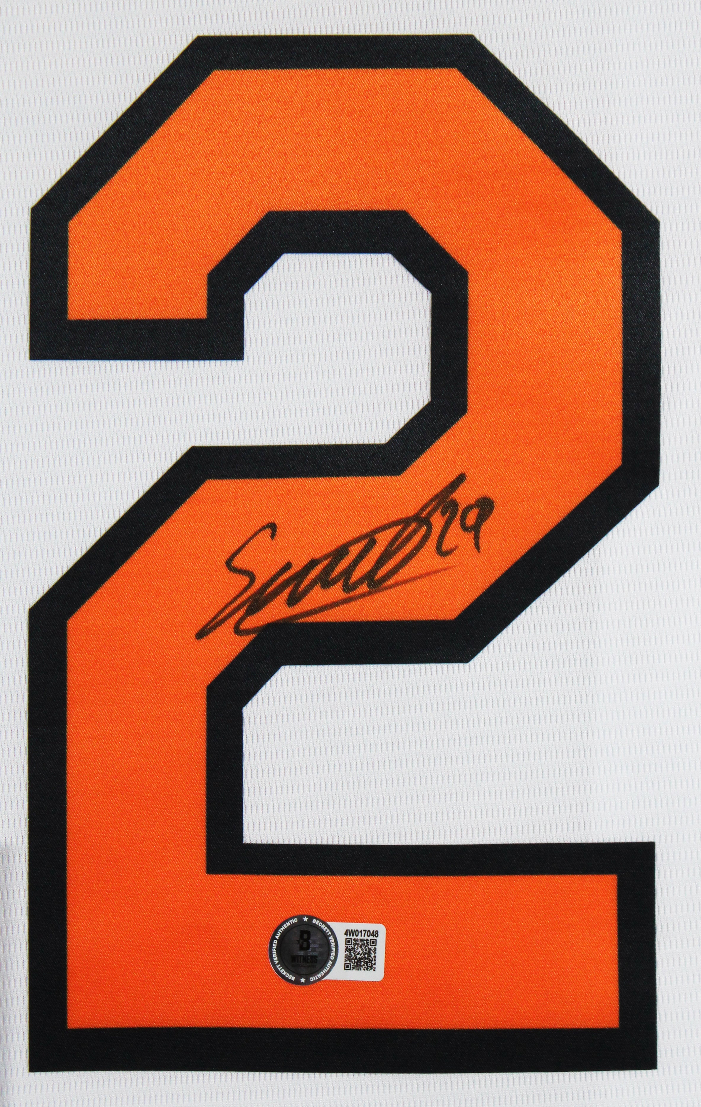 Samuel Basallo Authentic Signed White Pro Style Framed Jersey BAS Witnessed