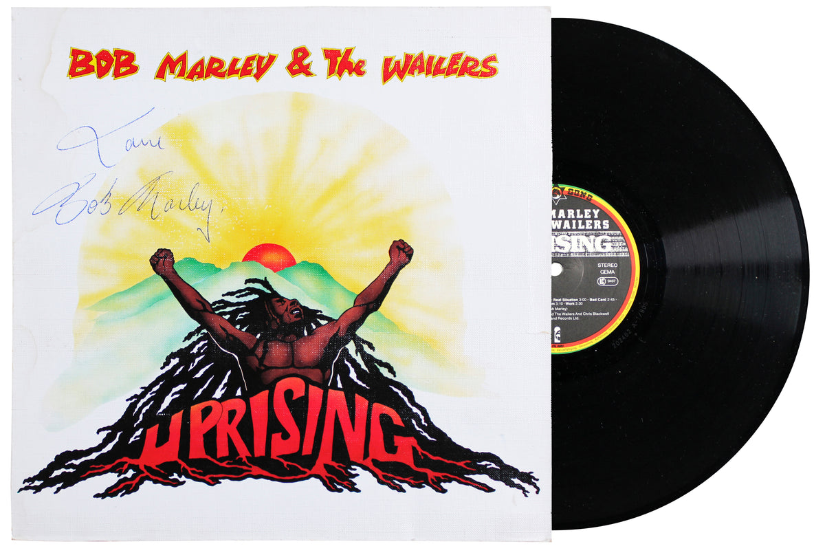 Bob Marley "Love" Authentic Signed Uprising Album Cover W/ Vinyl JSA #YY53865