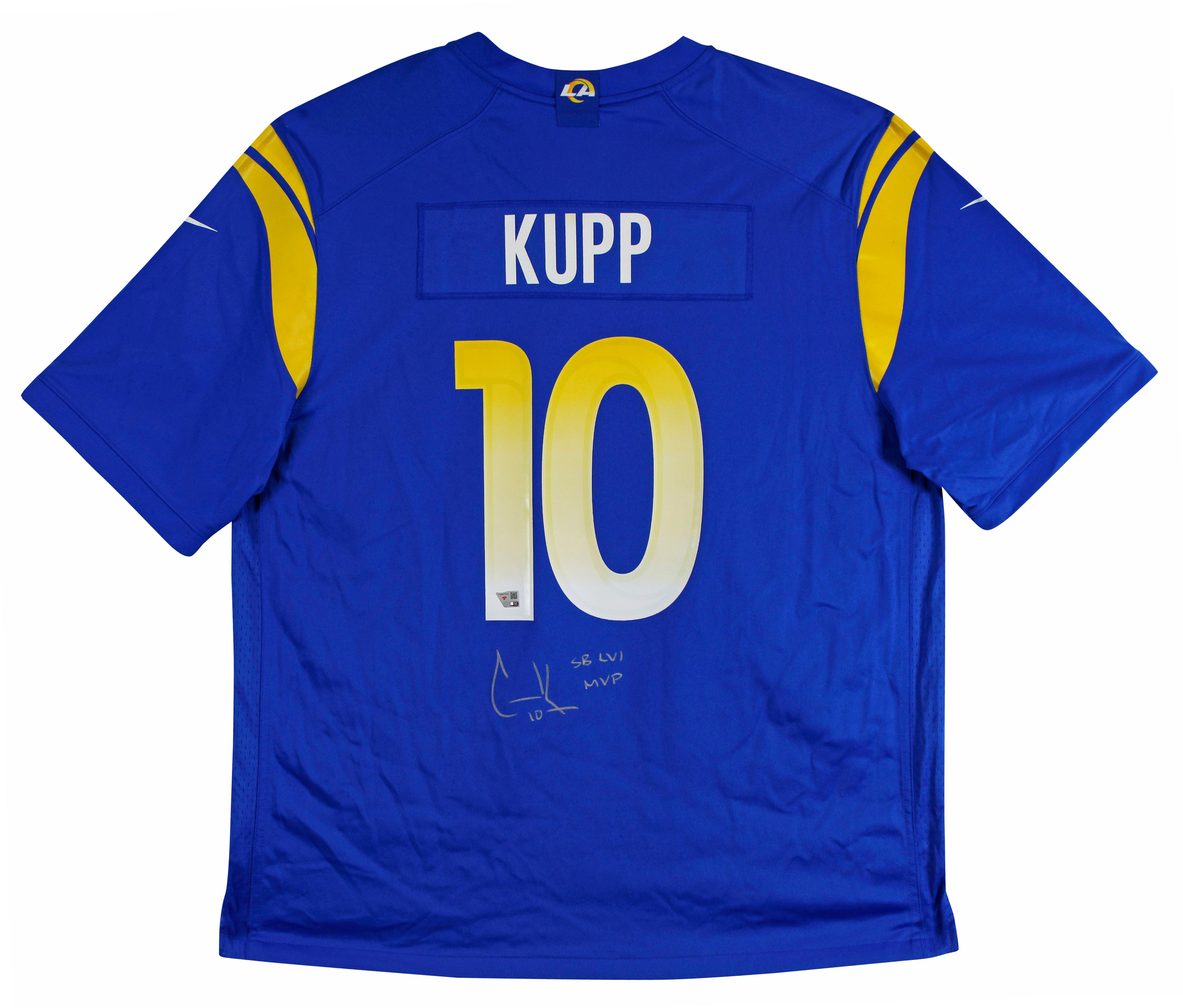 Rams Cooper Kupp "SB MVP" Authentic Signed Blue Nike Game Jersey Fanatics