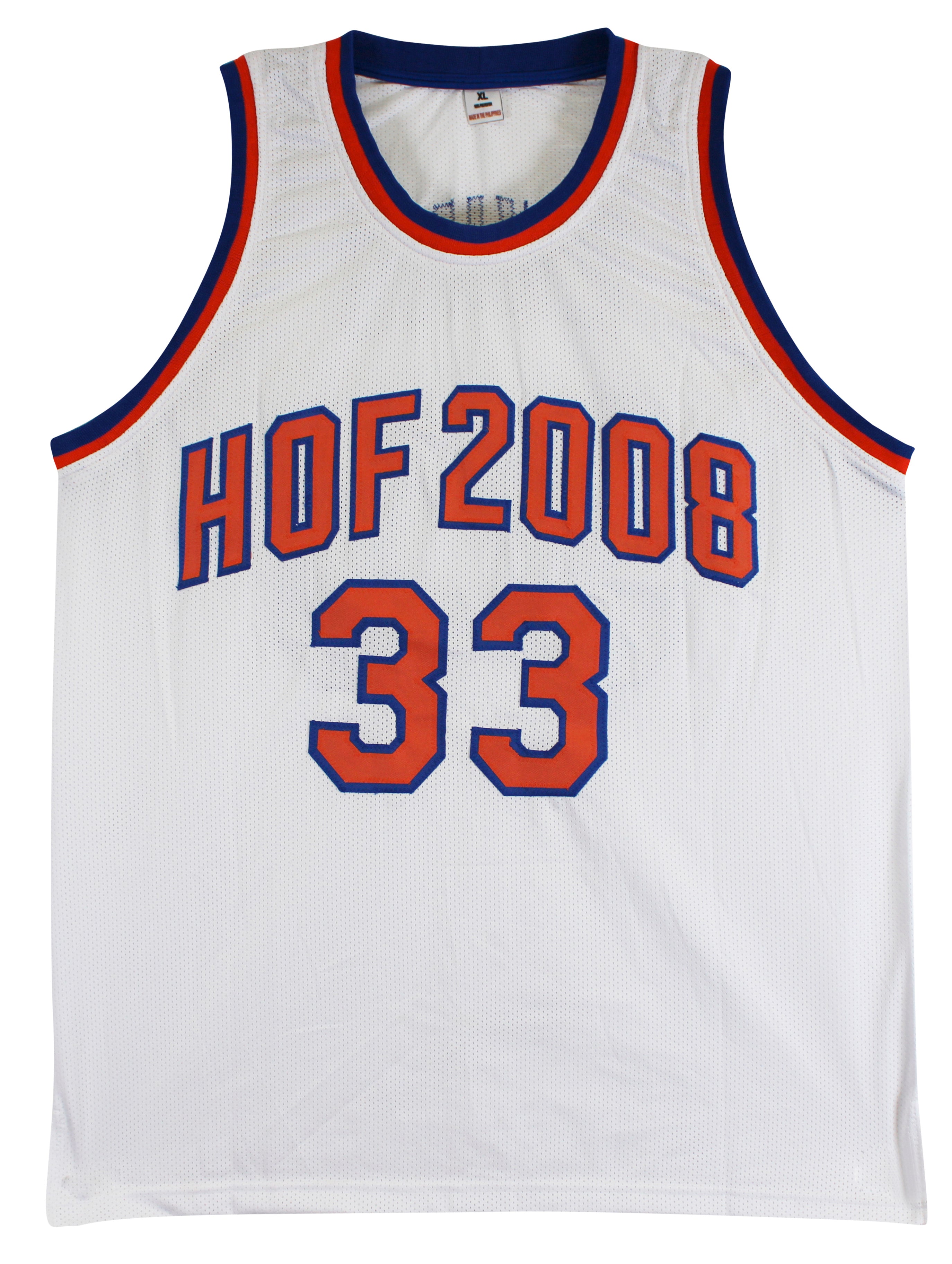 Patrick Ewing Authentic Signed White Pro Style Jersey Autographed BAS