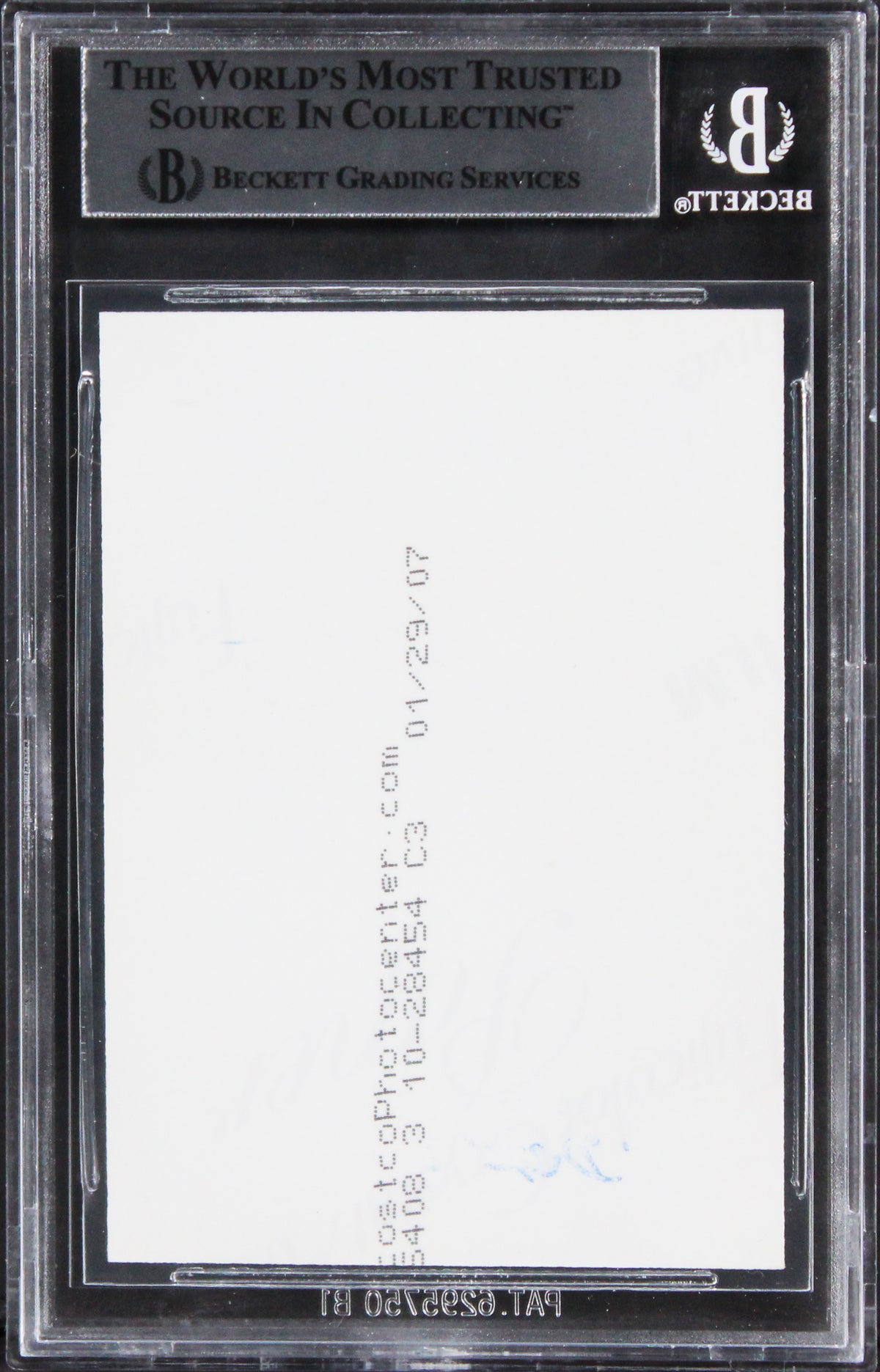 Ronnie Faulk Star Wars W/ Insc Authentic Signed Custom Trading Card BAS Slabbed